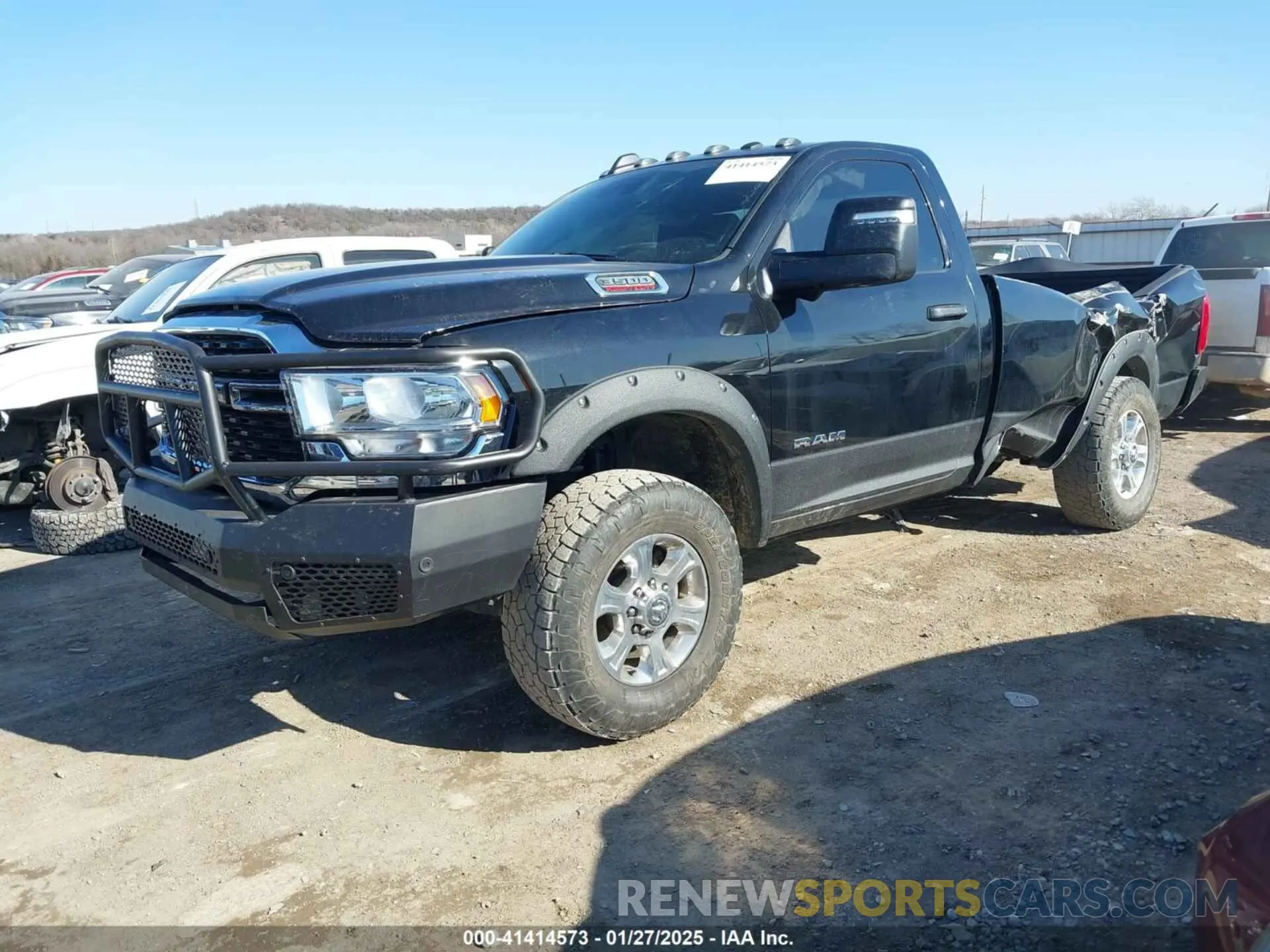 2 Photograph of a damaged car 3C63R3BJ8PG608369 RAM 3500 2023