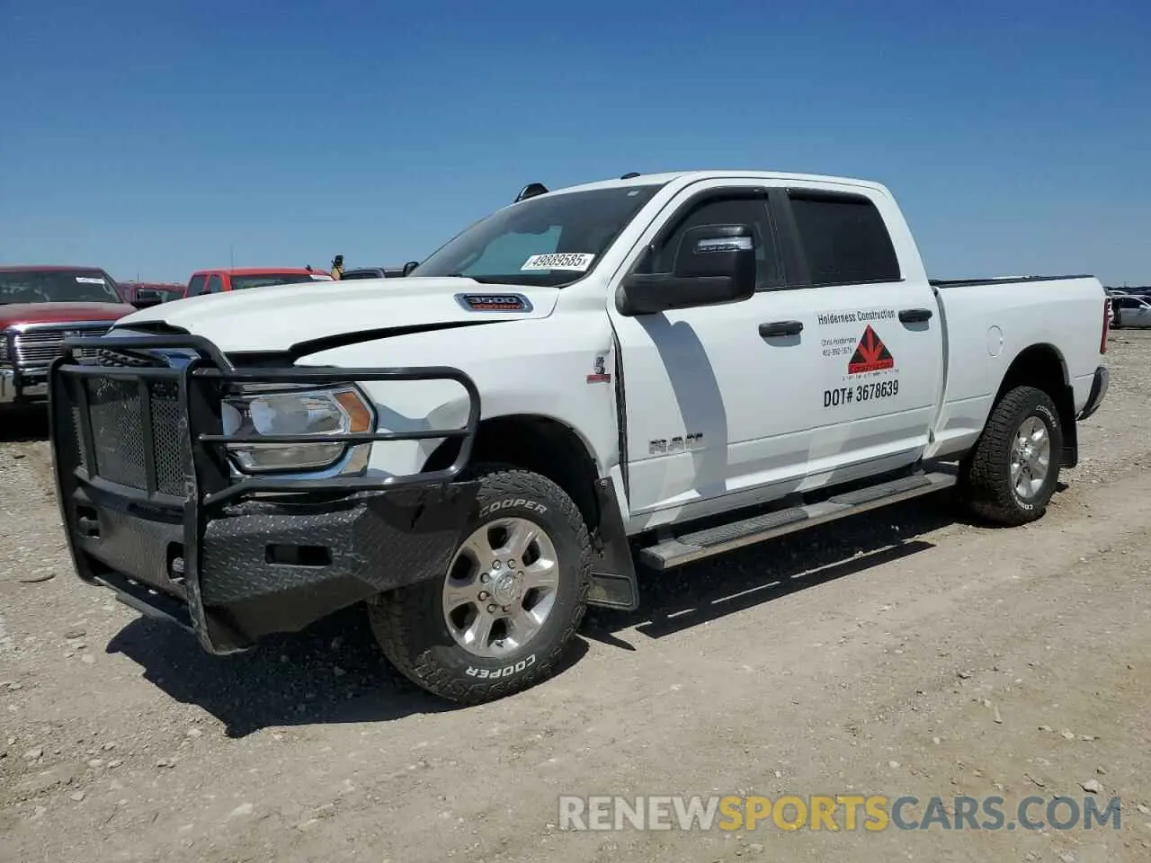 1 Photograph of a damaged car 3C63R3DL3PG596503 RAM 3500 2023