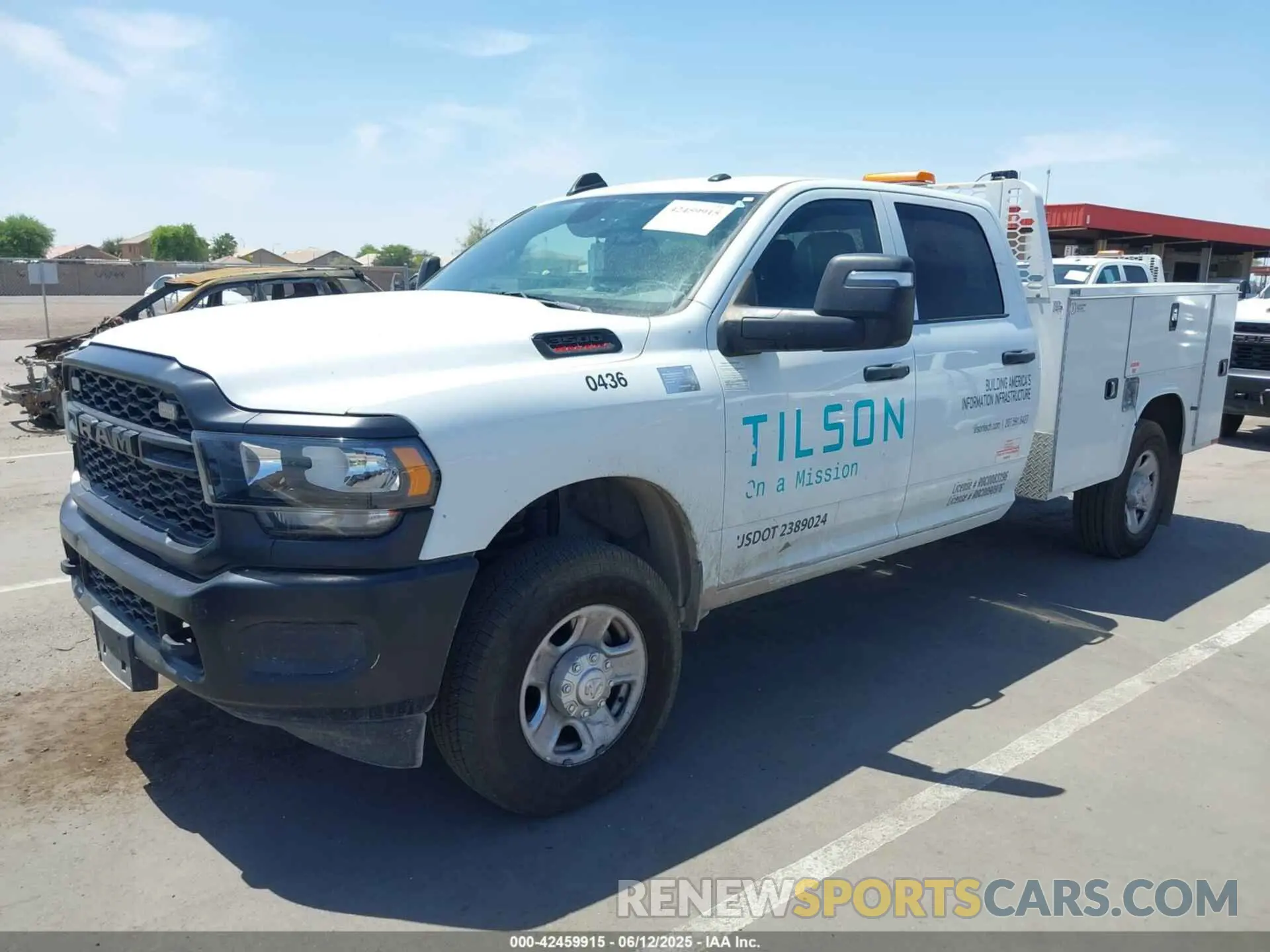2 Photograph of a damaged car 3C63R3GJ3PG541737 RAM 3500 2023