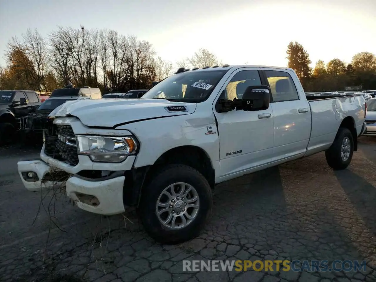 1 Photograph of a damaged car 3C63R3HL0PG660569 RAM 3500 2023