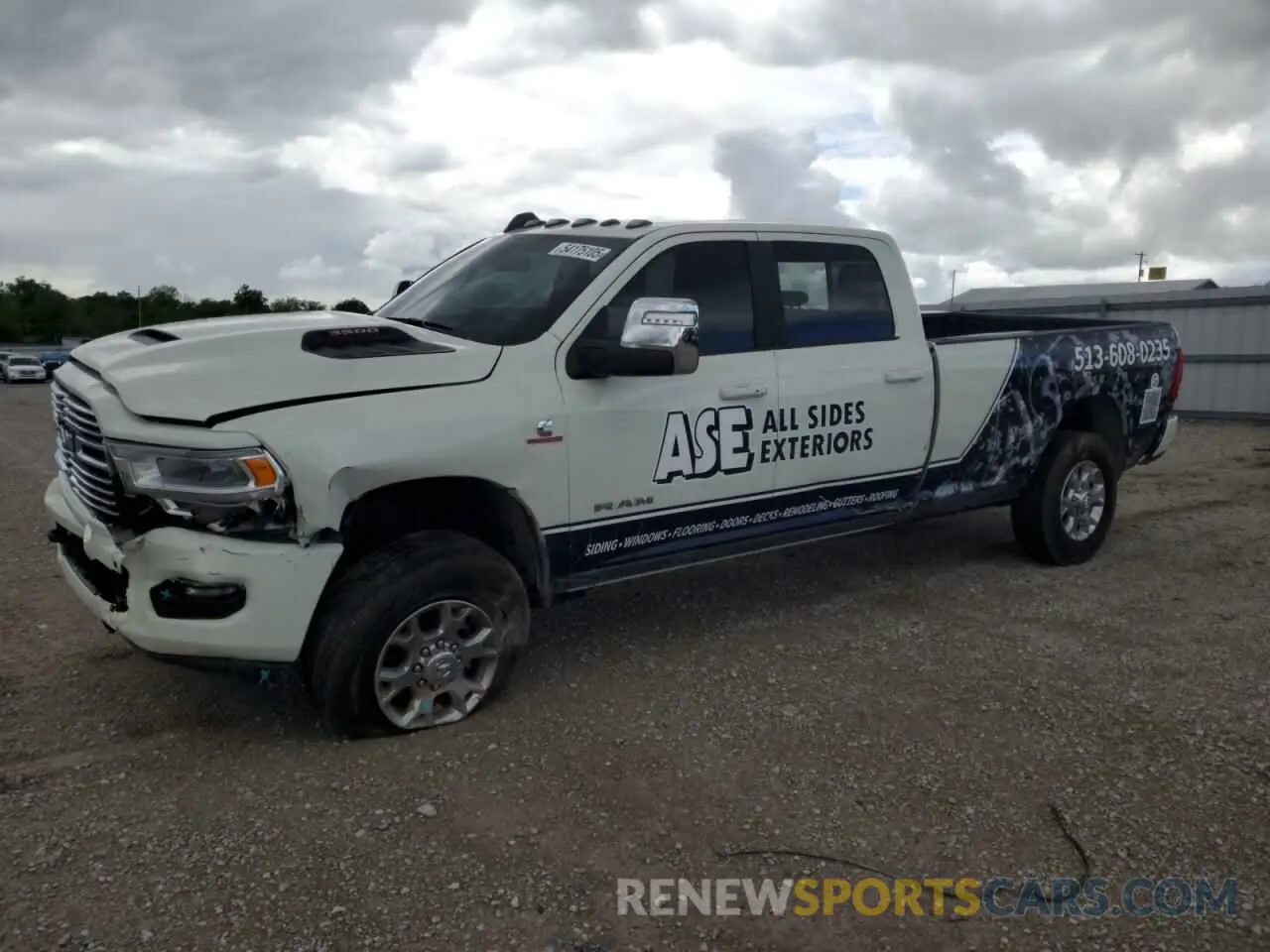 1 Photograph of a damaged car 3C63R3JL7PG644055 RAM 3500 2023