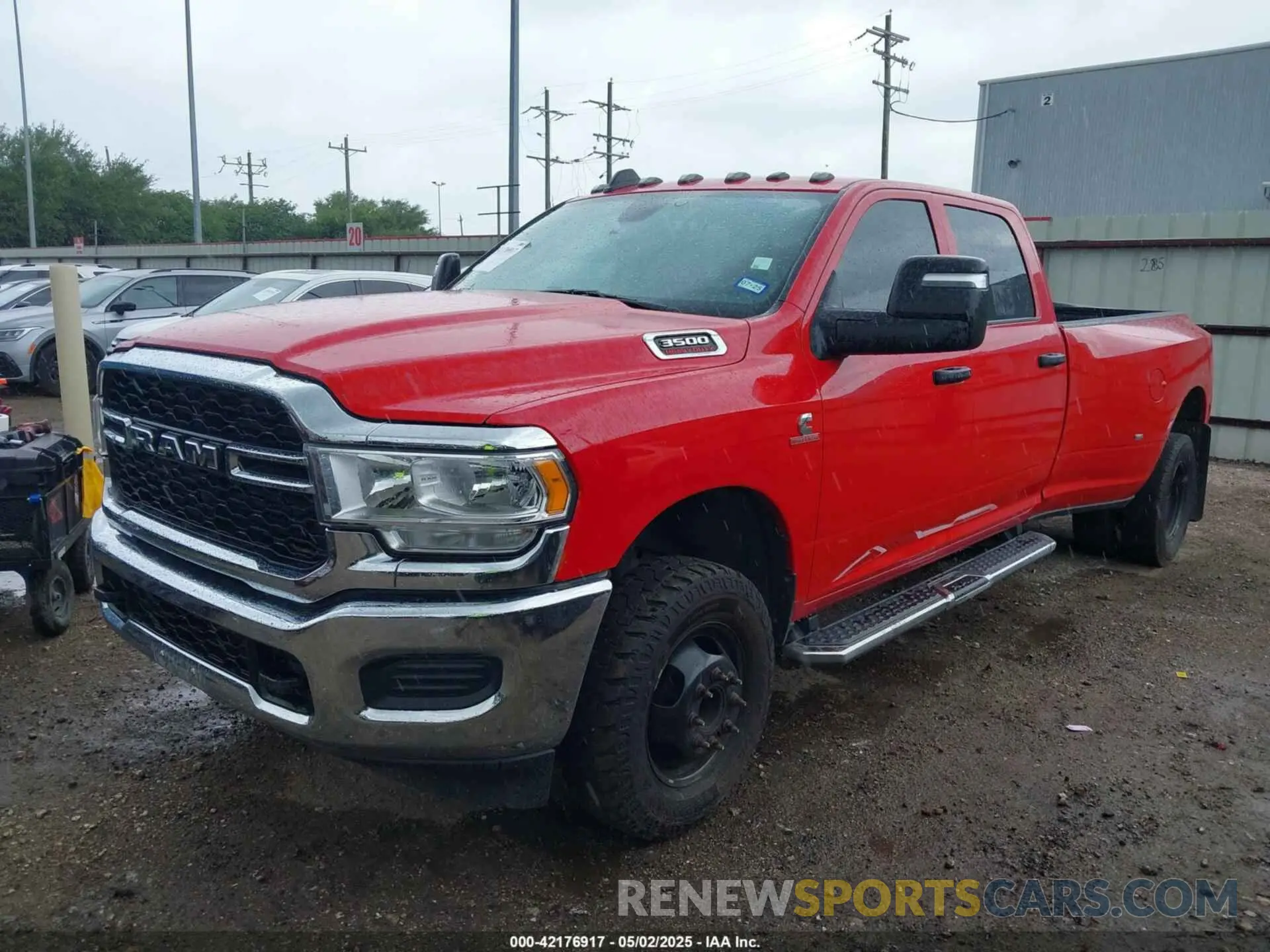 2 Photograph of a damaged car 3C63RRGL4PG630141 RAM 3500 2023