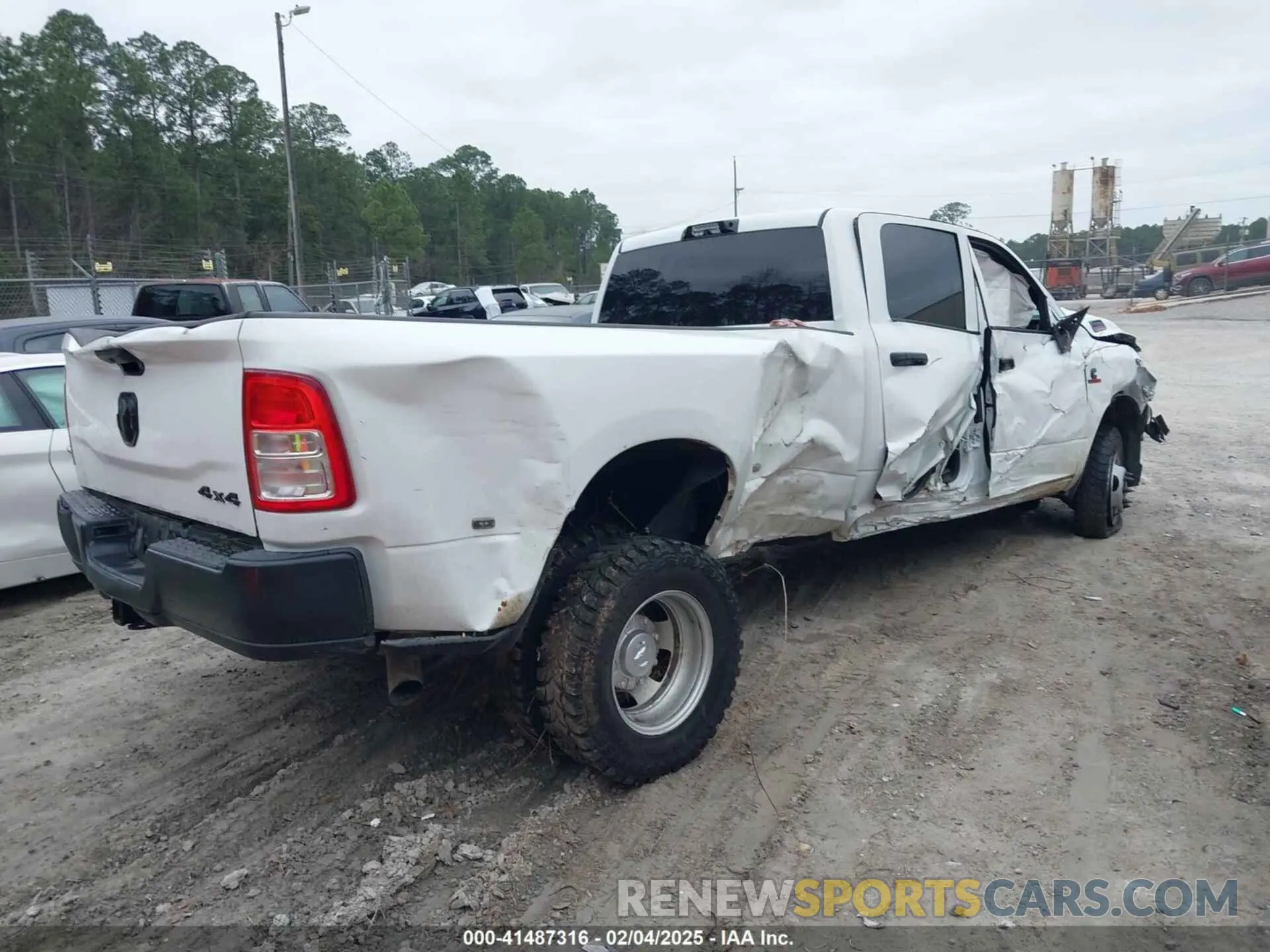 4 Photograph of a damaged car 3C63RRGL2RG295187 RAM 3500 2024