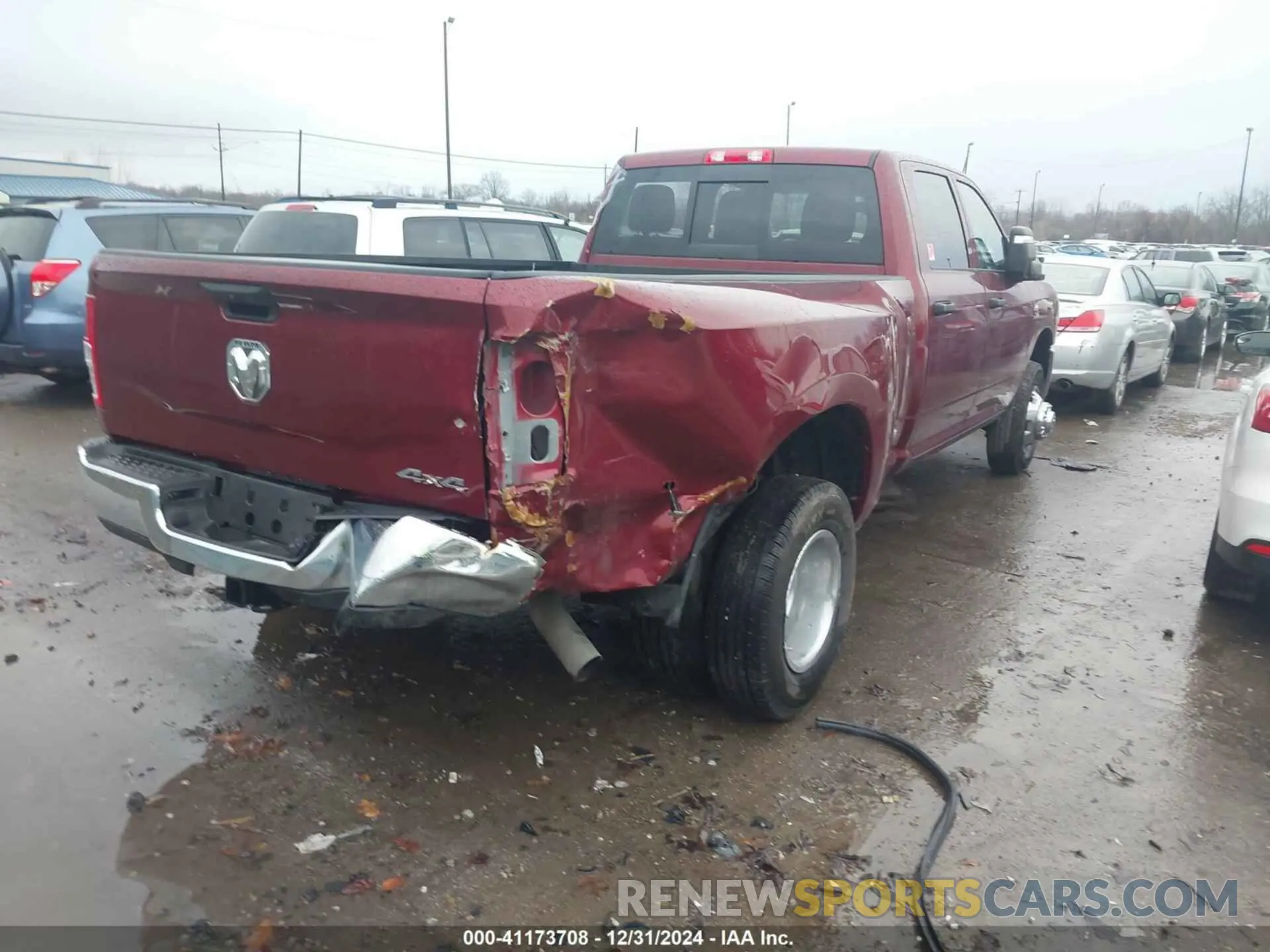 4 Photograph of a damaged car 3C63RRGL9RG295249 RAM 3500 2024