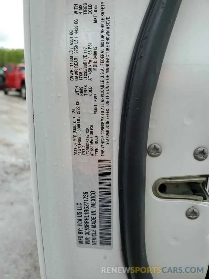 12 Photograph of a damaged car 3C63RRHL1RG271736 RAM 3500 2024