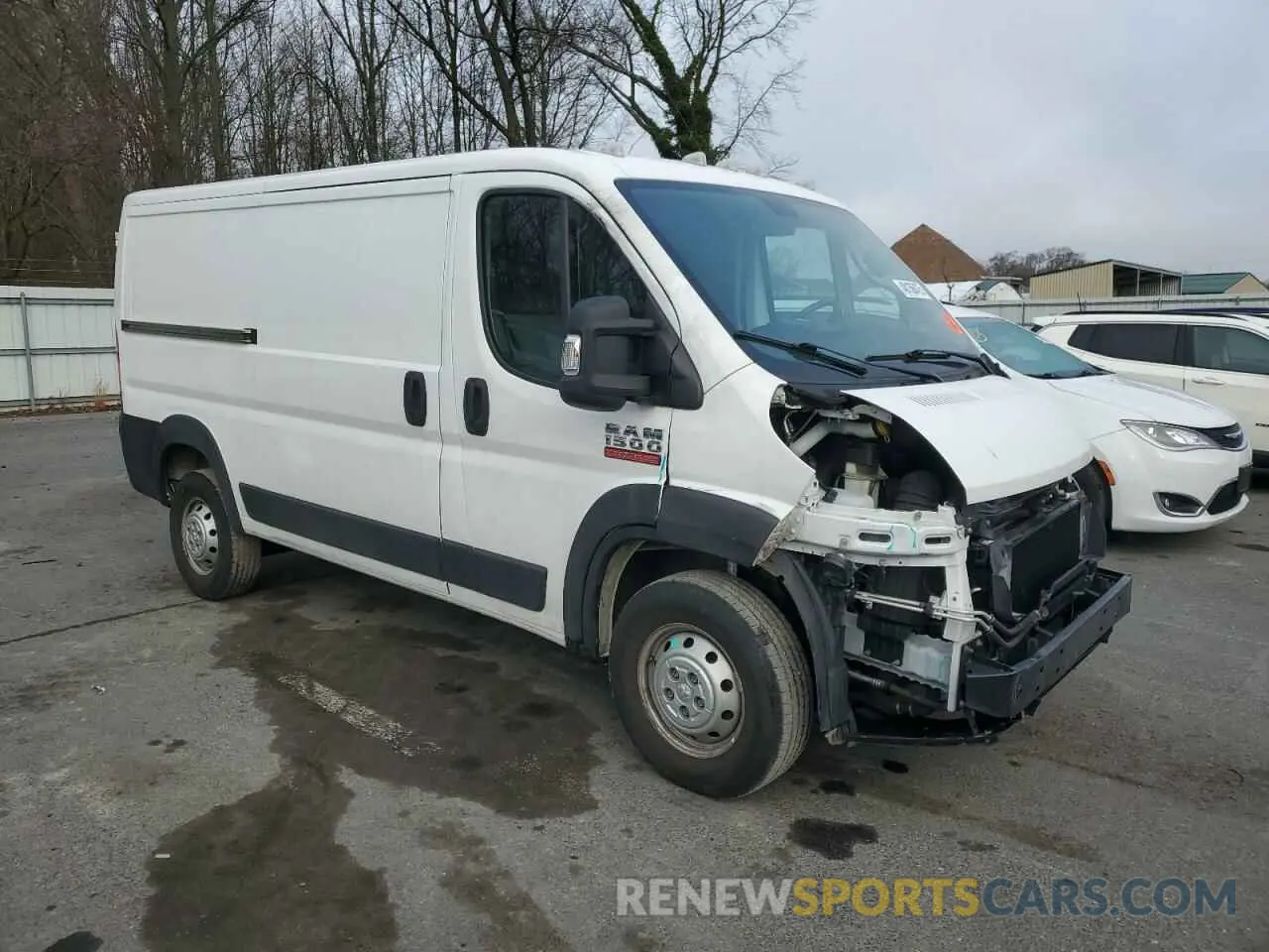 4 Photograph of a damaged car 3C6TRVAG7KE532875 RAM All Models 2019