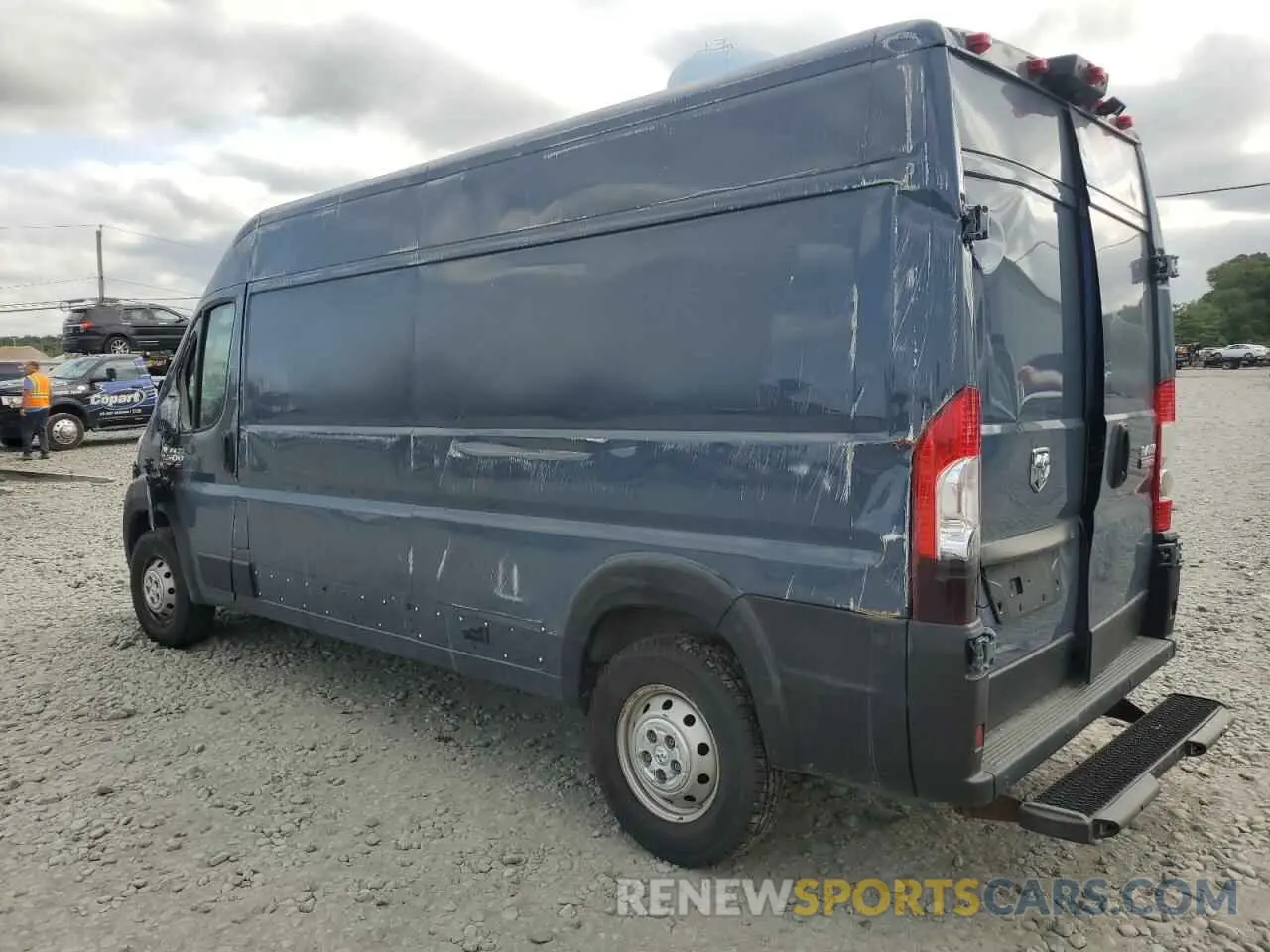 2 Photograph of a damaged car 3C6TRVDG5KE514838 RAM All Models 2019