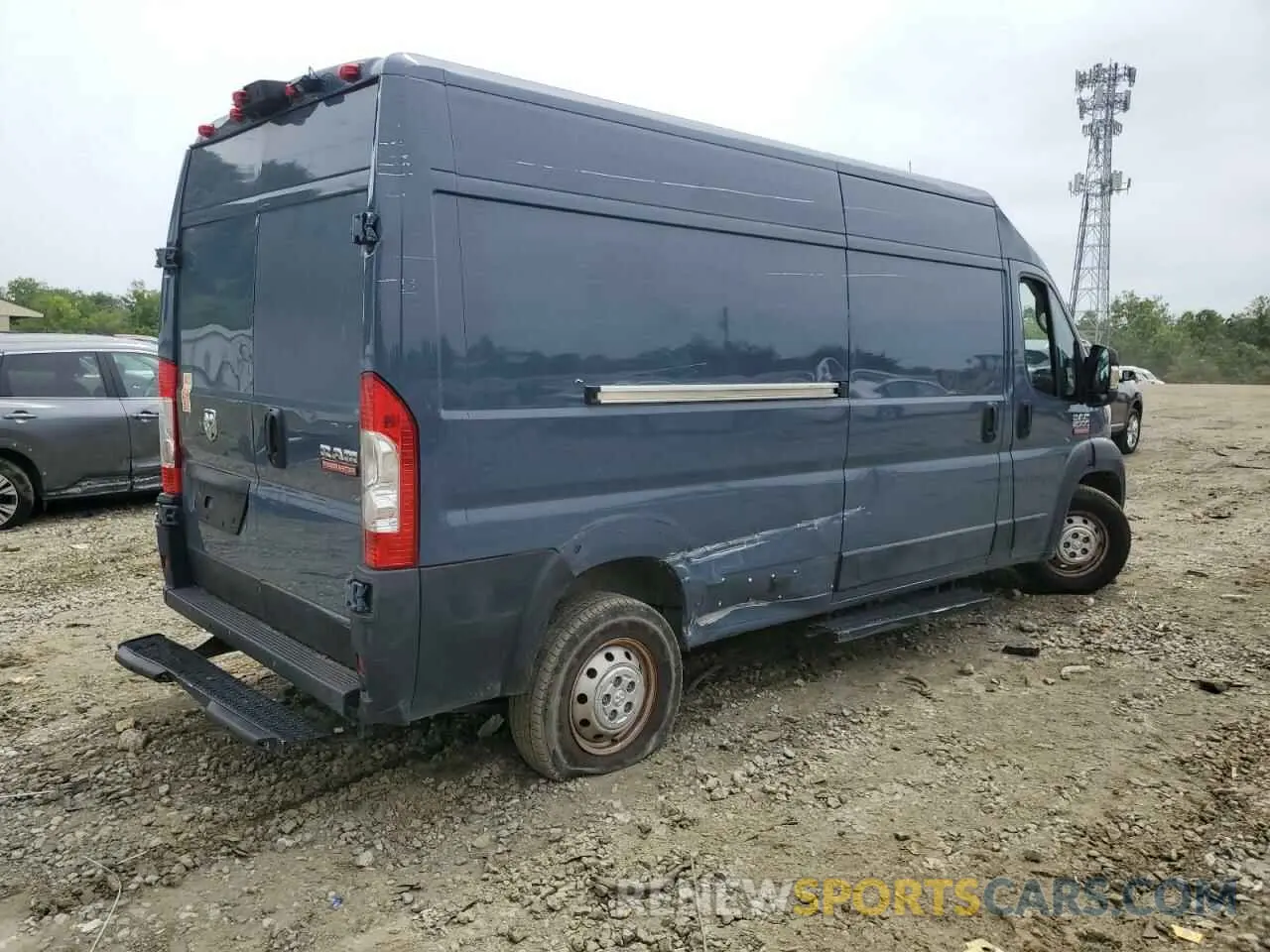 3 Photograph of a damaged car 3C6TRVDG5KE518064 RAM All Models 2019