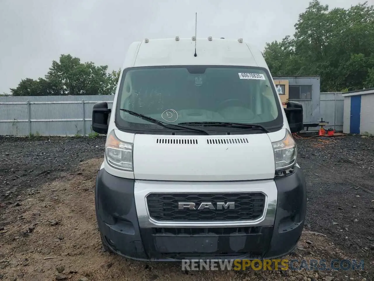 5 Photograph of a damaged car 3C6TRVDG8KE550961 RAM All Models 2019