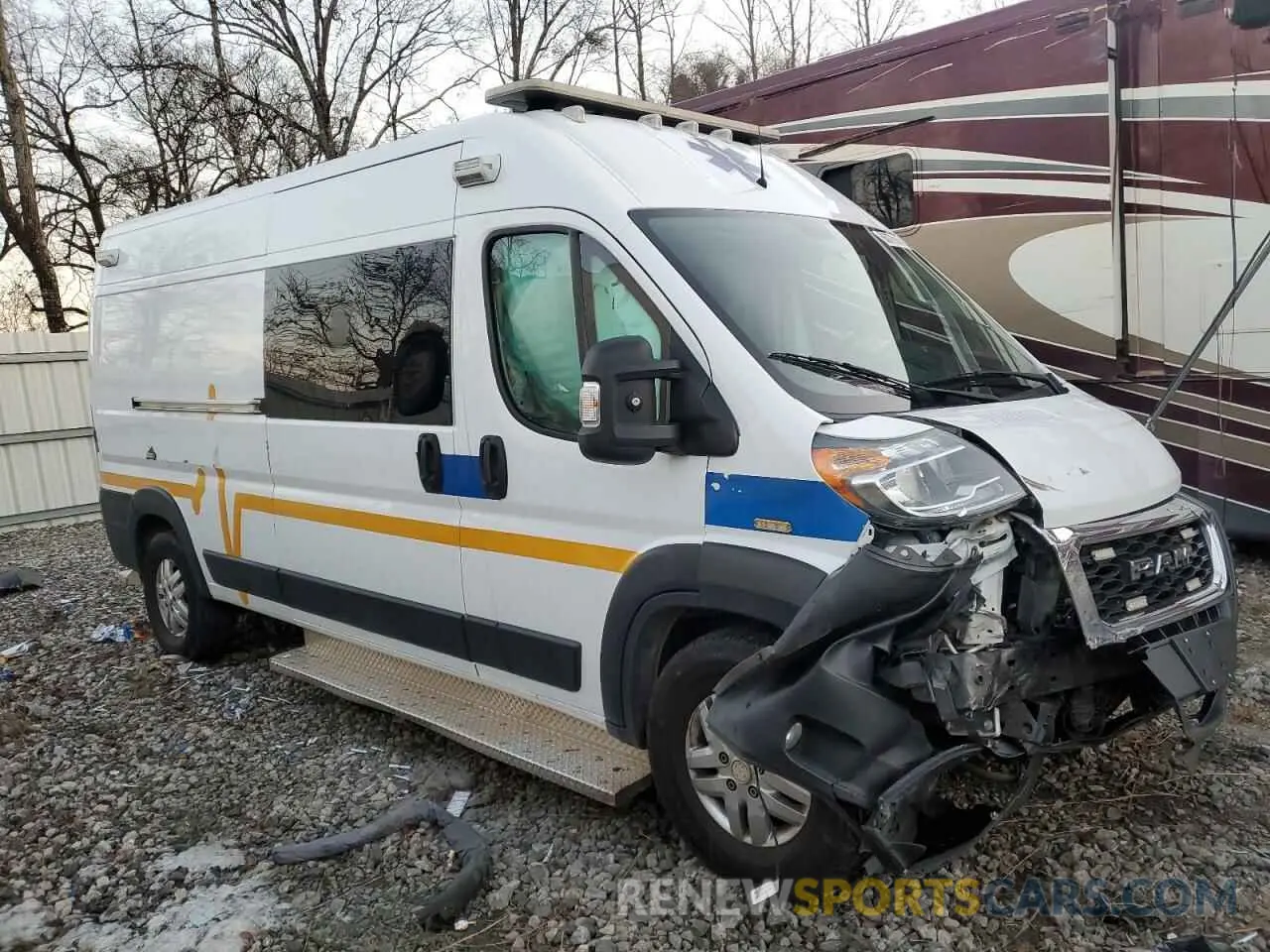 4 Photograph of a damaged car 3C6TRVDG9KE536941 RAM All Models 2019