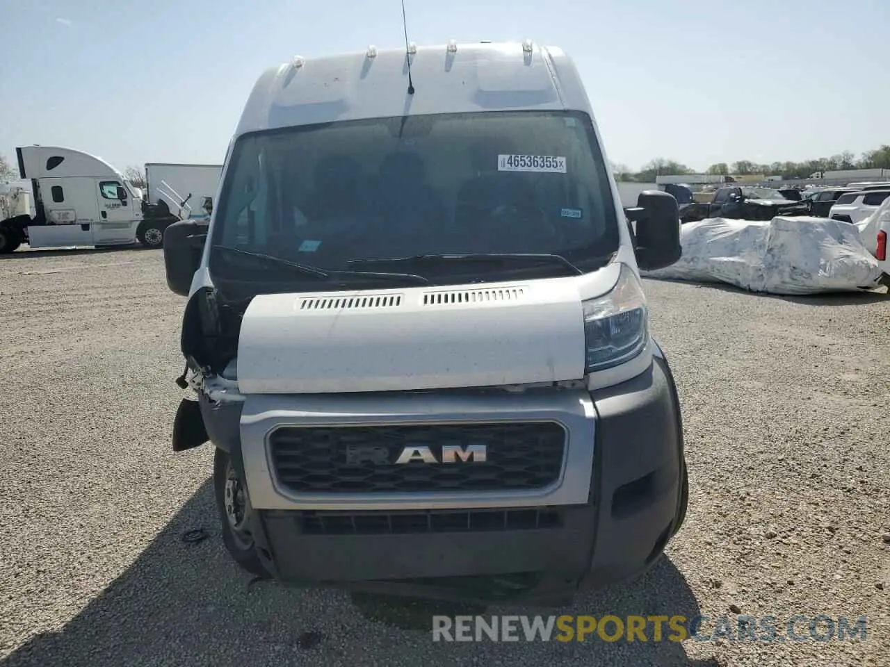 5 Photograph of a damaged car 3C6URVJG0KE515288 RAM All Models 2019