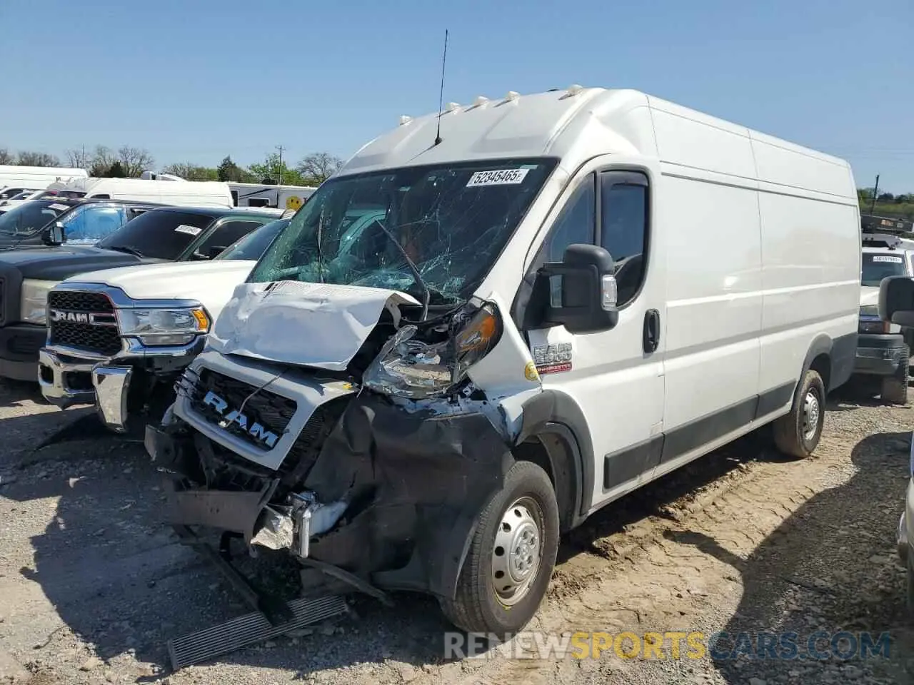 1 Photograph of a damaged car 3C6URVJG4KE540498 RAM All Models 2019