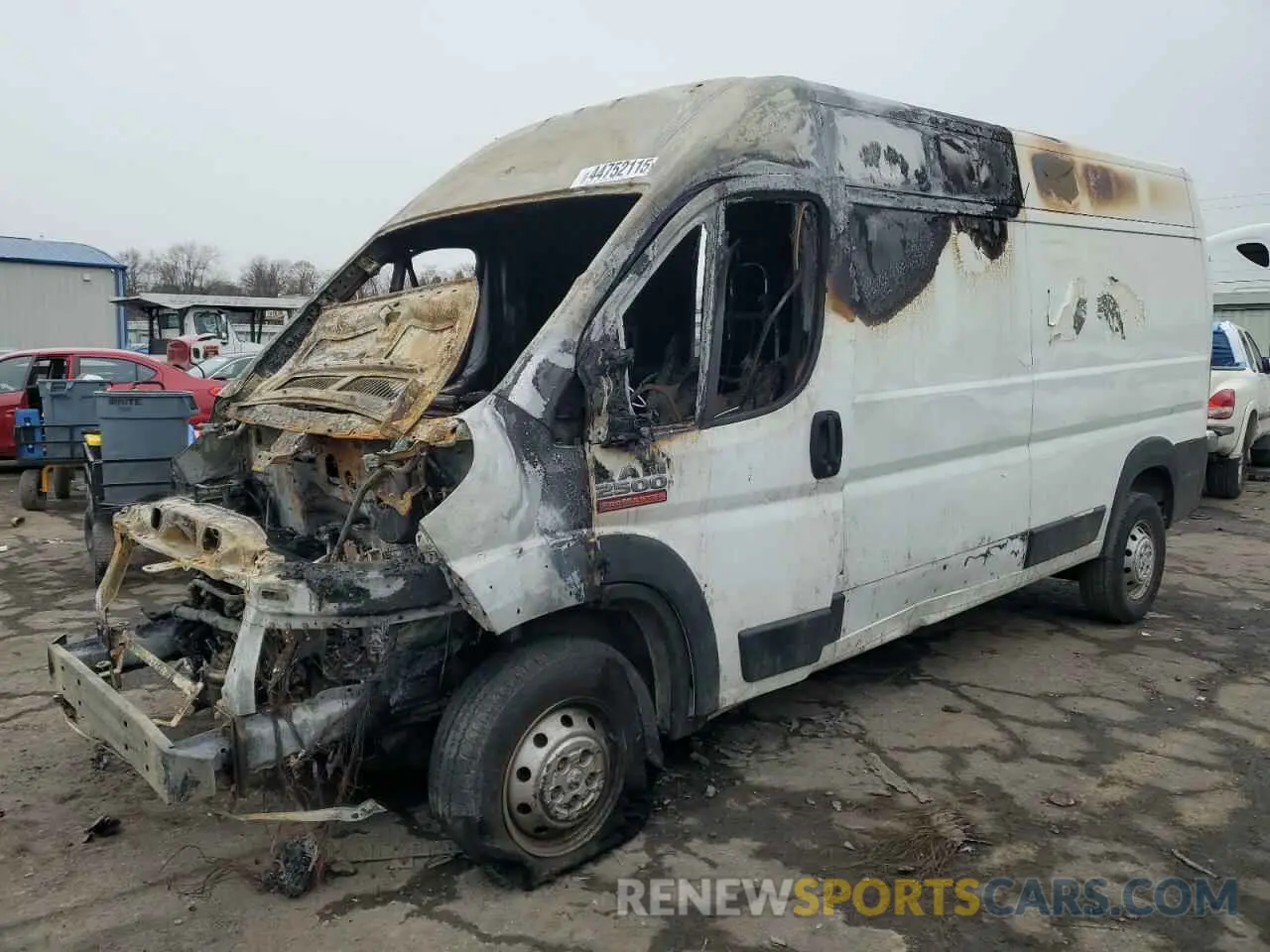 1 Photograph of a damaged car 3C6TRVDG9LE101418 RAM All Models 2020