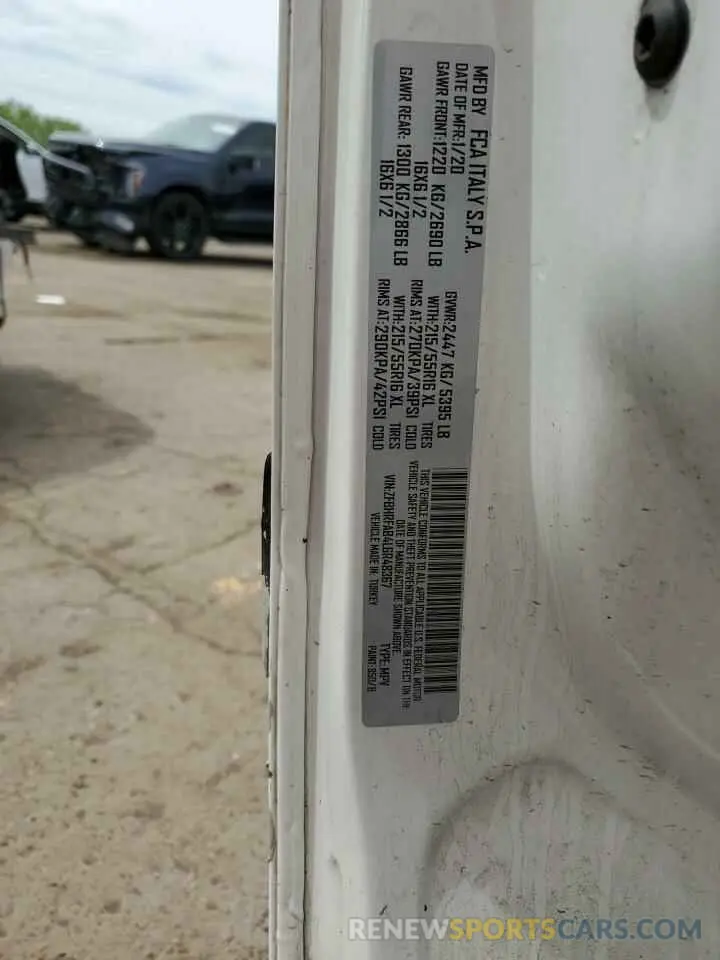 12 Фотография поврежденного автомобиля ZFBHRFAB4L6R48367 RAM All Models 2020