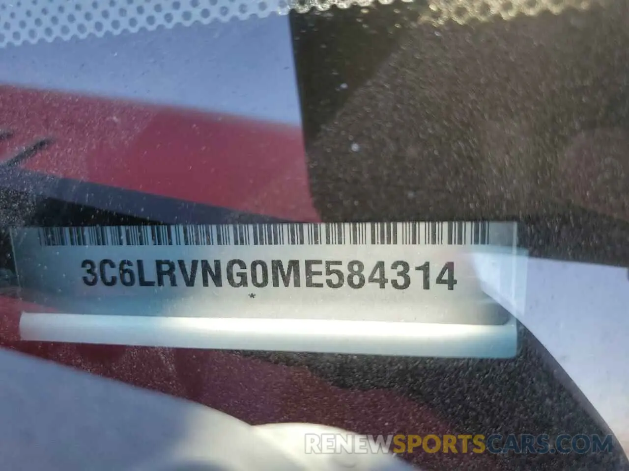 14 Photograph of a damaged car 3C6LRVNG0ME584314 RAM All Models 2021