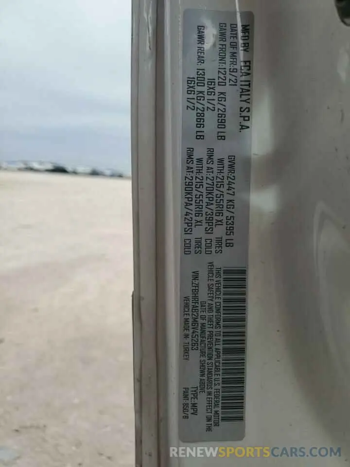 13 Фотография поврежденного автомобиля ZFBHRFAB2M6V45263 RAM All Models 2021