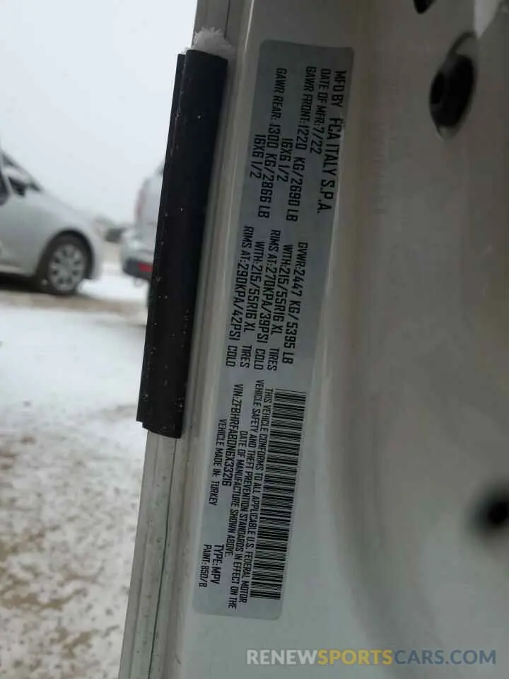 12 Фотография поврежденного автомобиля ZFBHRFAB0N6X33216 RAM All Models 2022