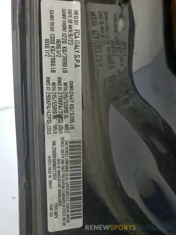13 Photograph of a damaged car ZFBHRFAB1N6X73921 RAM All Models 2022