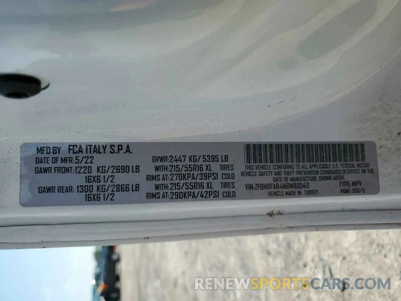 13 Фотография поврежденного автомобиля ZFBHRFAB4N6W88040 RAM All Models 2022