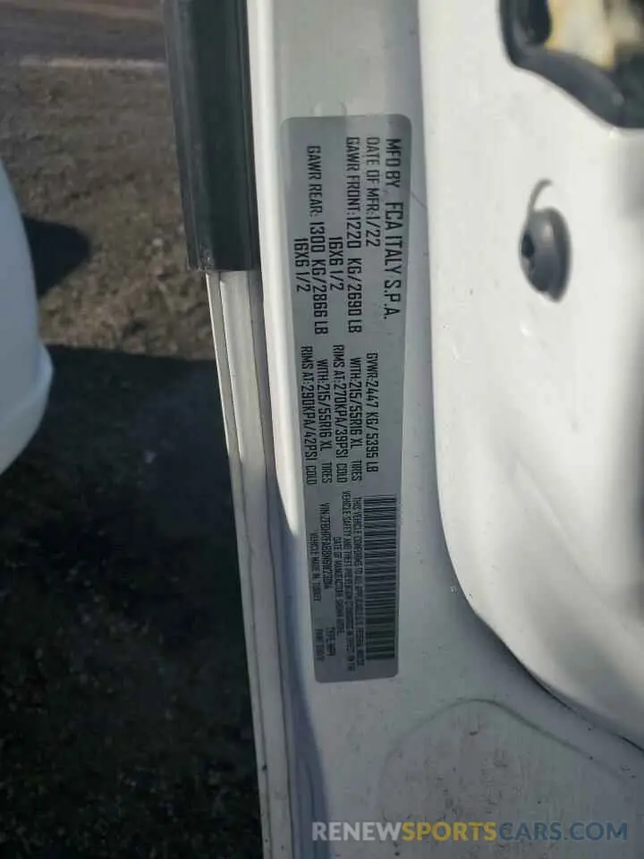 12 Фотография поврежденного автомобиля ZFBHRFAB8N6W23014 RAM All Models 2022