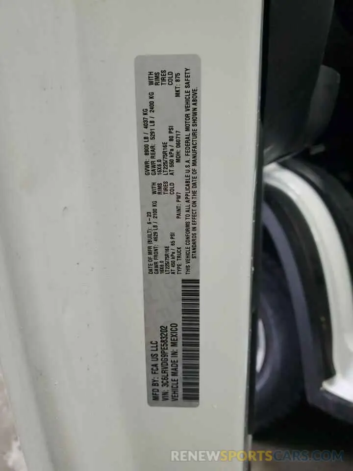 12 Фотография поврежденного автомобиля 3C6LRVDG9PE583202 RAM All Models 2023