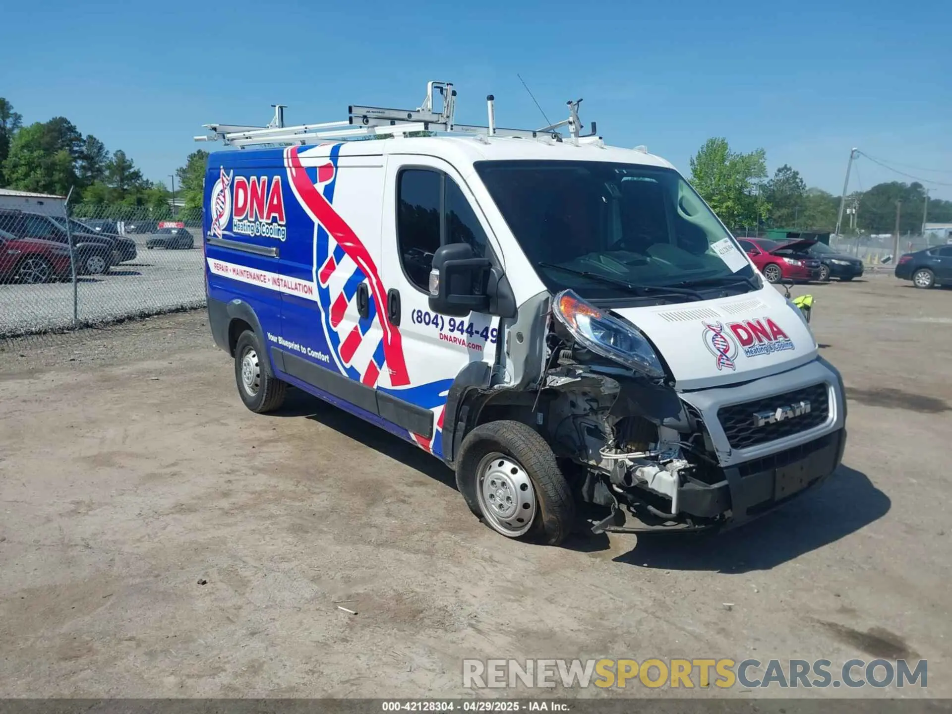1 Фотография поврежденного автомобиля 3C6TRVAG3KE514065 RAM PROMASTER 1500 2019