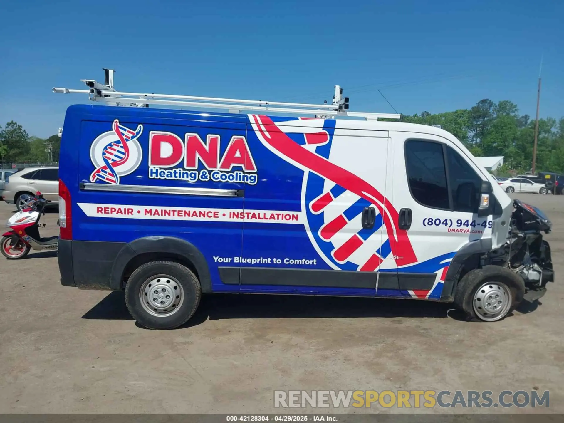 13 Фотография поврежденного автомобиля 3C6TRVAG3KE514065 RAM PROMASTER 1500 2019