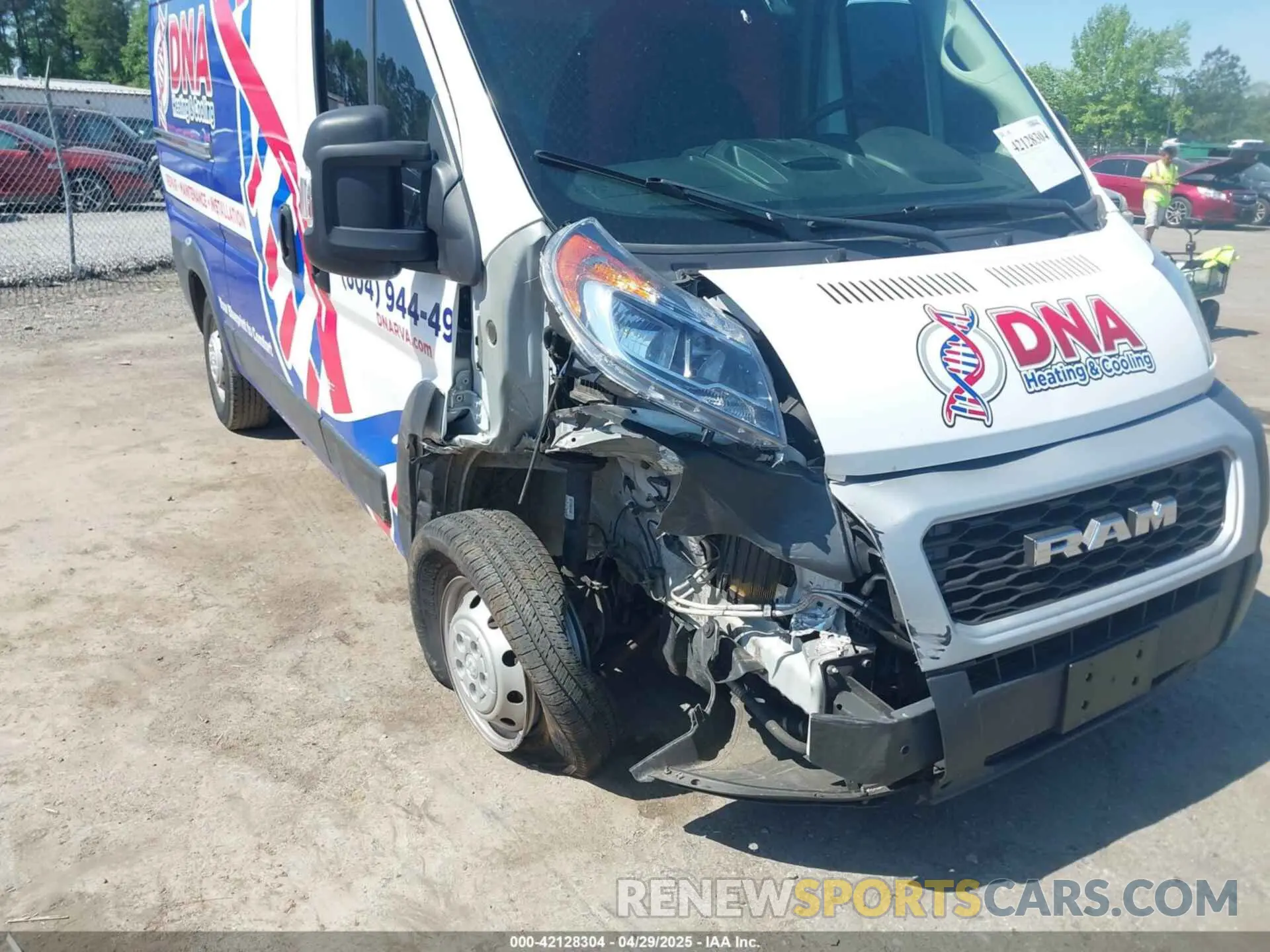 6 Фотография поврежденного автомобиля 3C6TRVAG3KE514065 RAM PROMASTER 1500 2019