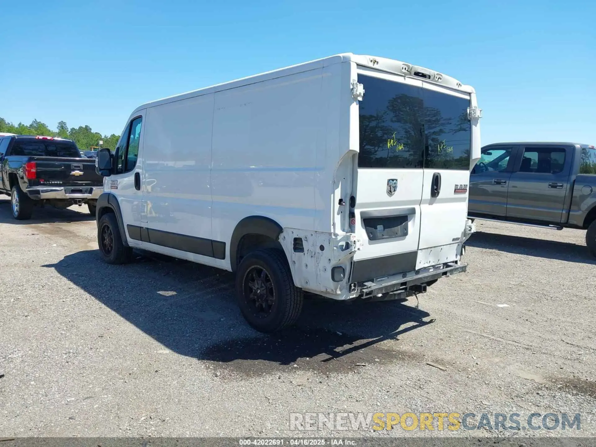 3 Фотография поврежденного автомобиля 3C6TRVAG9KE501966 RAM PROMASTER 1500 2019