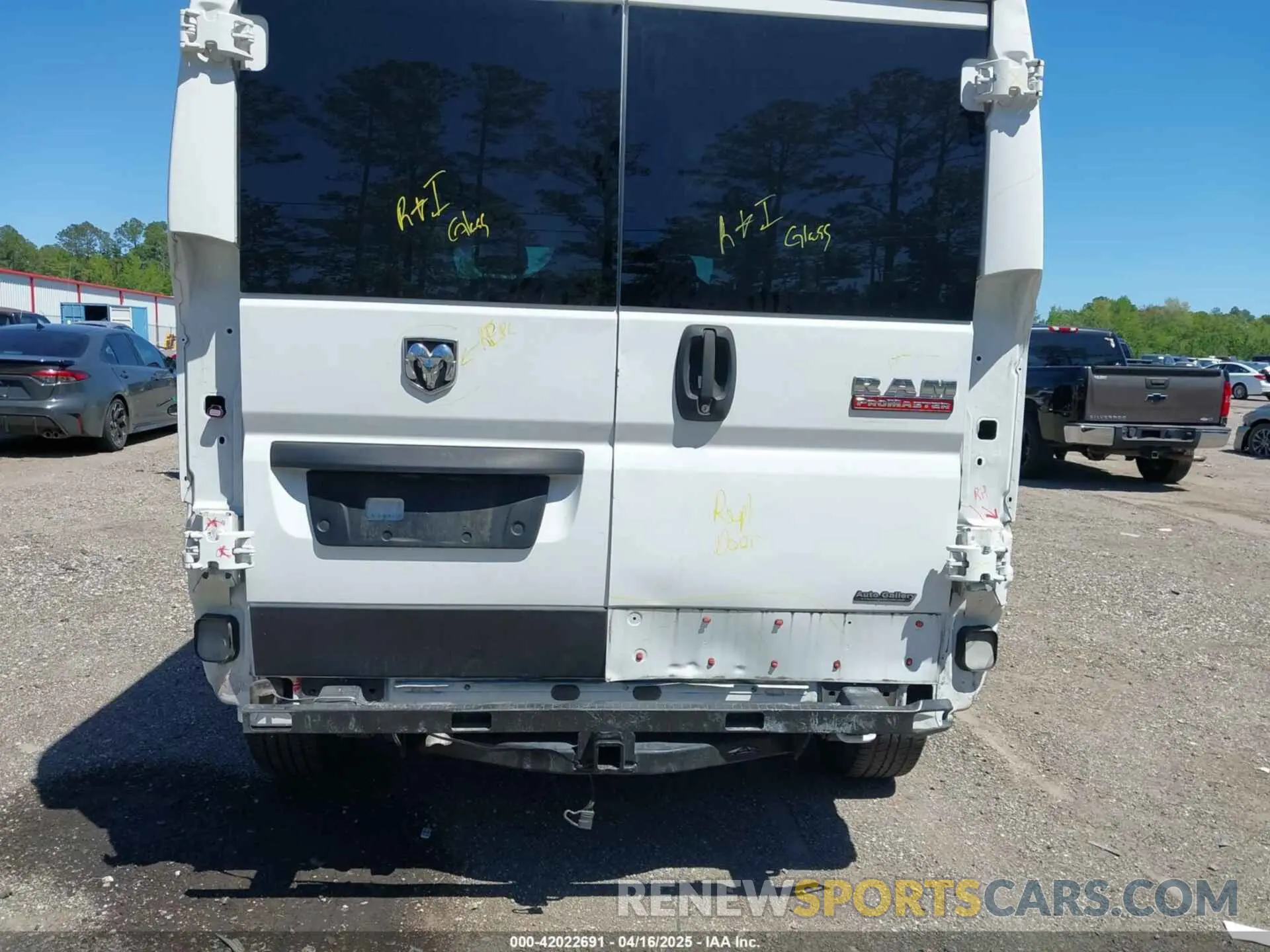 6 Фотография поврежденного автомобиля 3C6TRVAG9KE501966 RAM PROMASTER 1500 2019