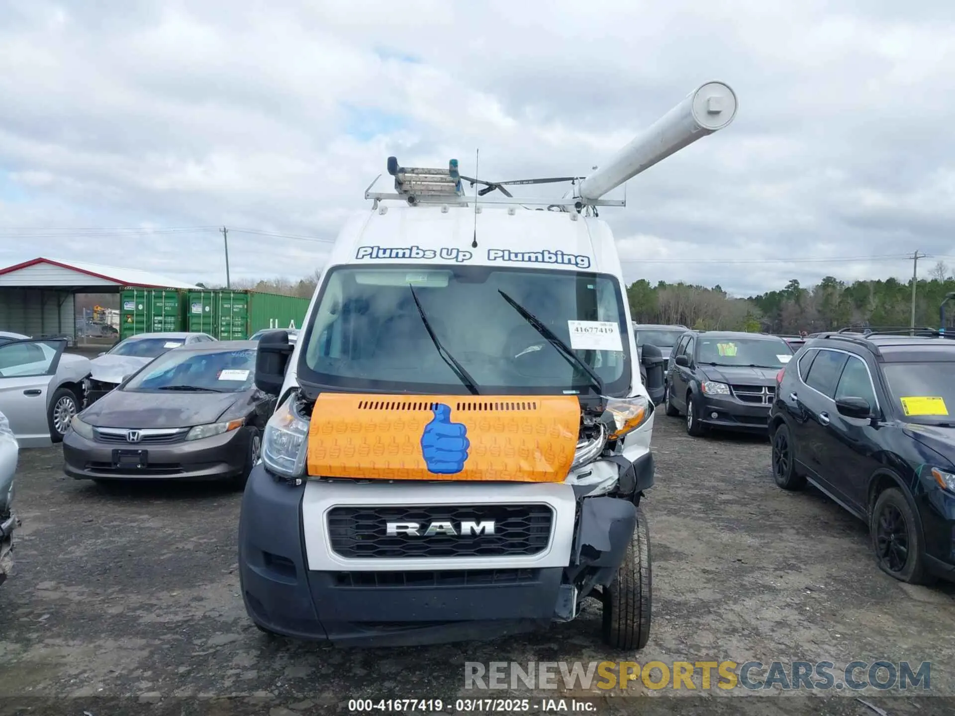 12 Фотография поврежденного автомобиля 3C6TRVBG3KE532824 RAM PROMASTER 1500 2019