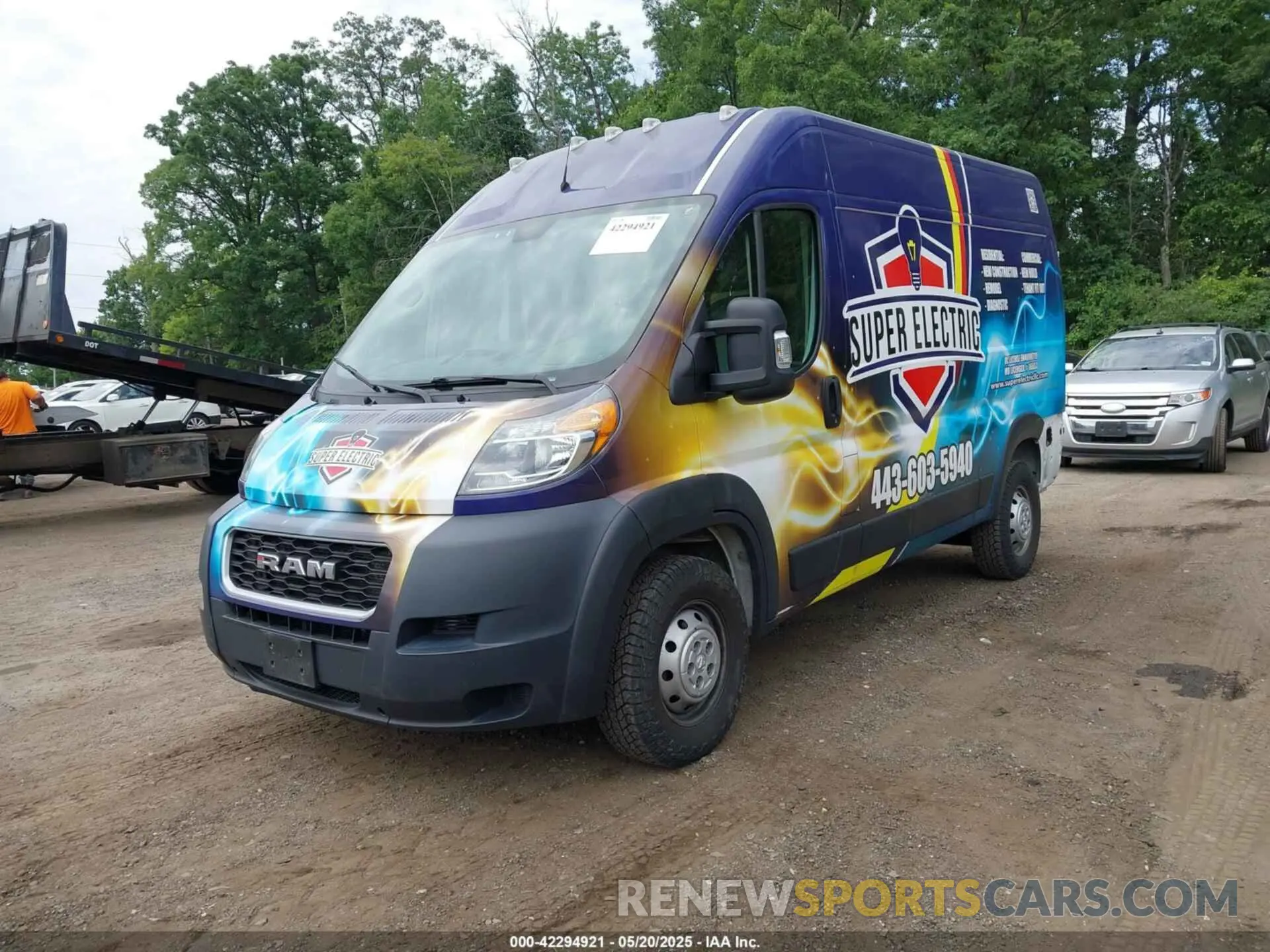 2 Фотография поврежденного автомобиля 3C6TRVBG5KE565887 RAM PROMASTER 1500 2019