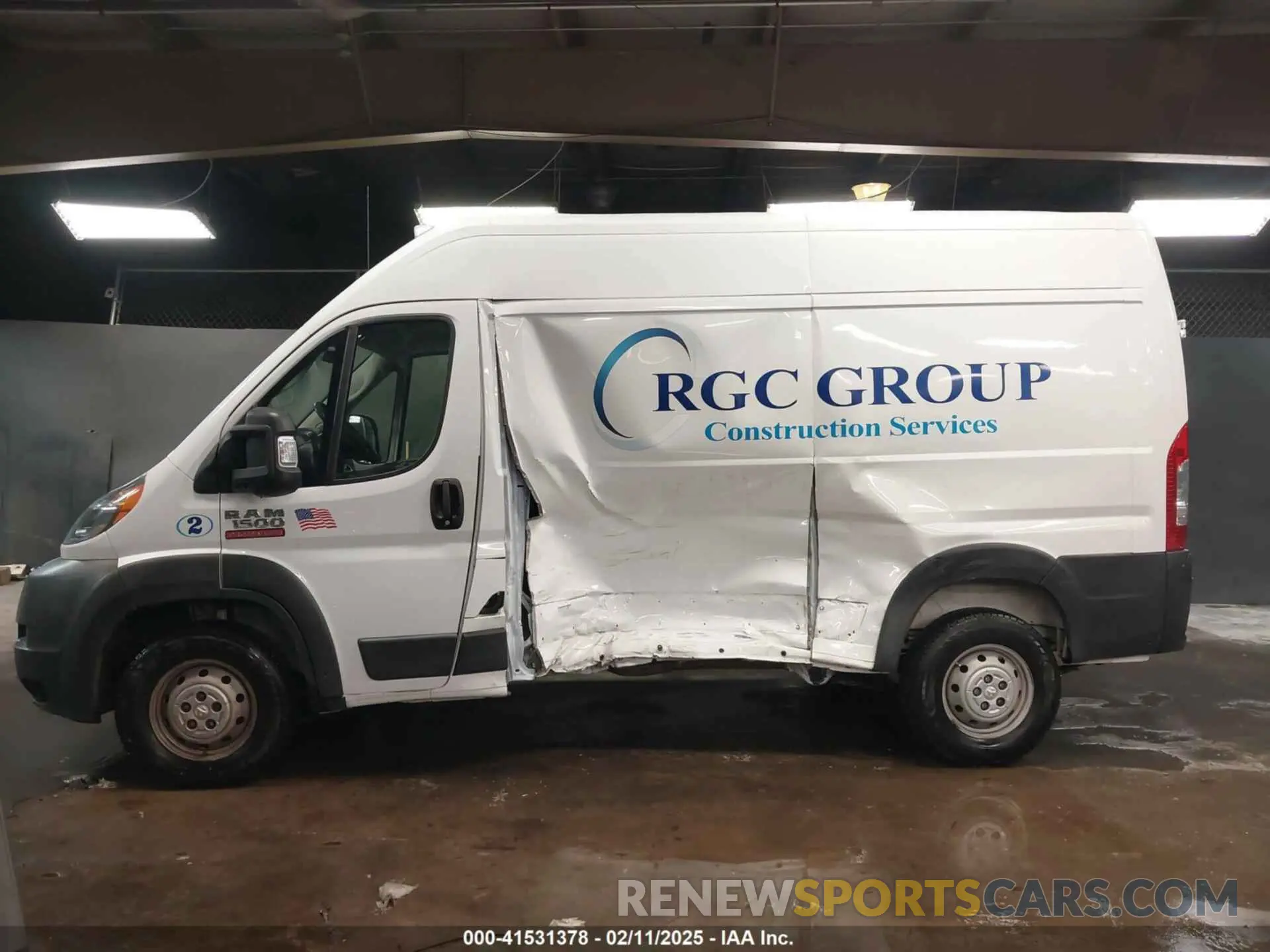 14 Фотография поврежденного автомобиля 3C6TRVBG6KE518612 RAM PROMASTER 1500 2019