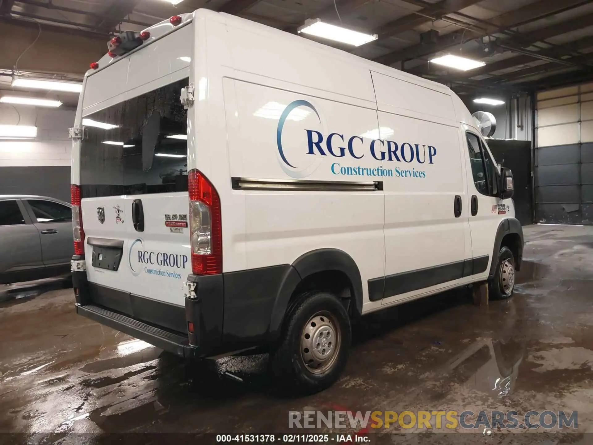 4 Фотография поврежденного автомобиля 3C6TRVBG6KE518612 RAM PROMASTER 1500 2019