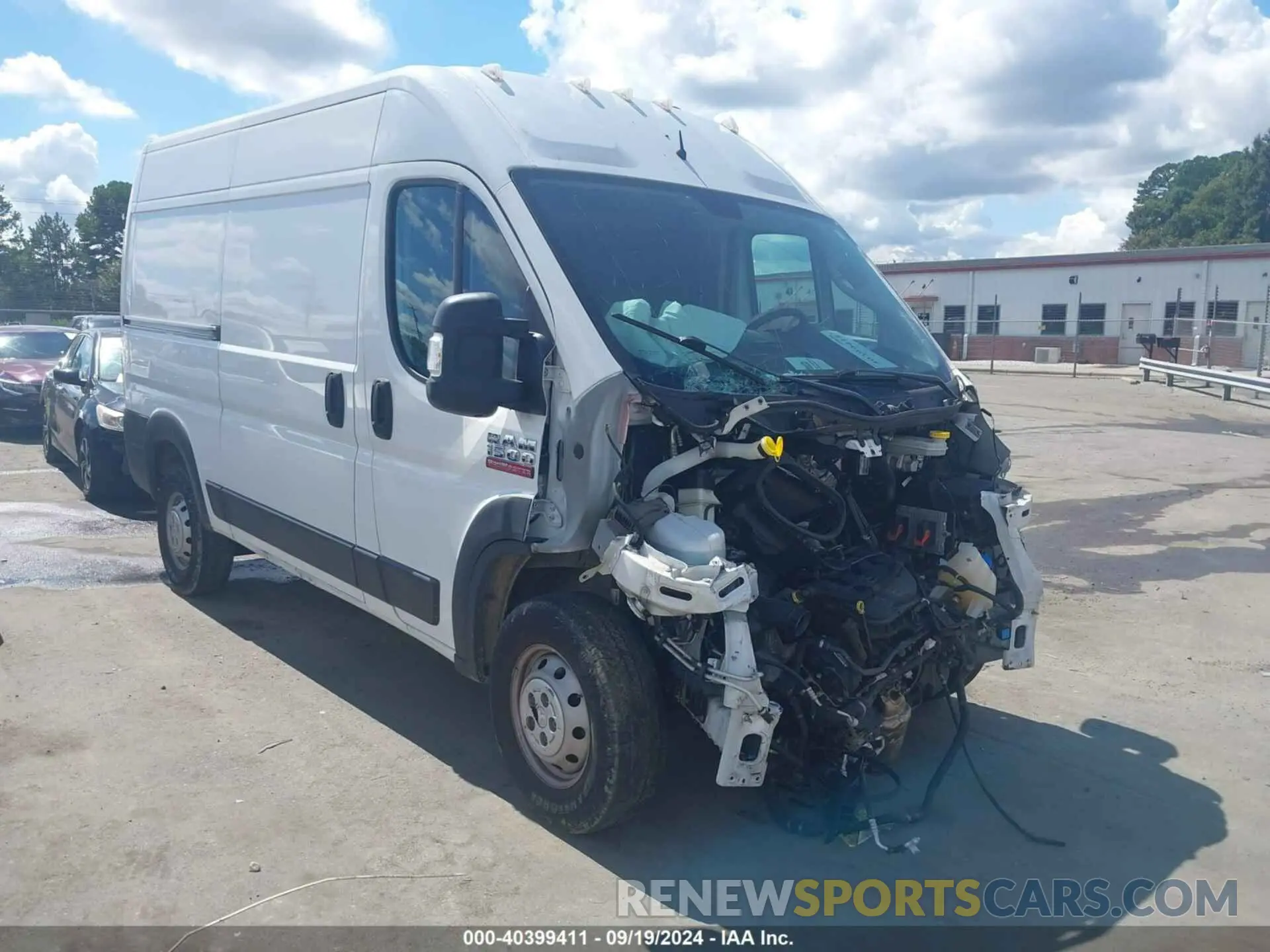 1 Фотография поврежденного автомобиля 3C6TRVBG6KE556406 RAM PROMASTER 1500 2019