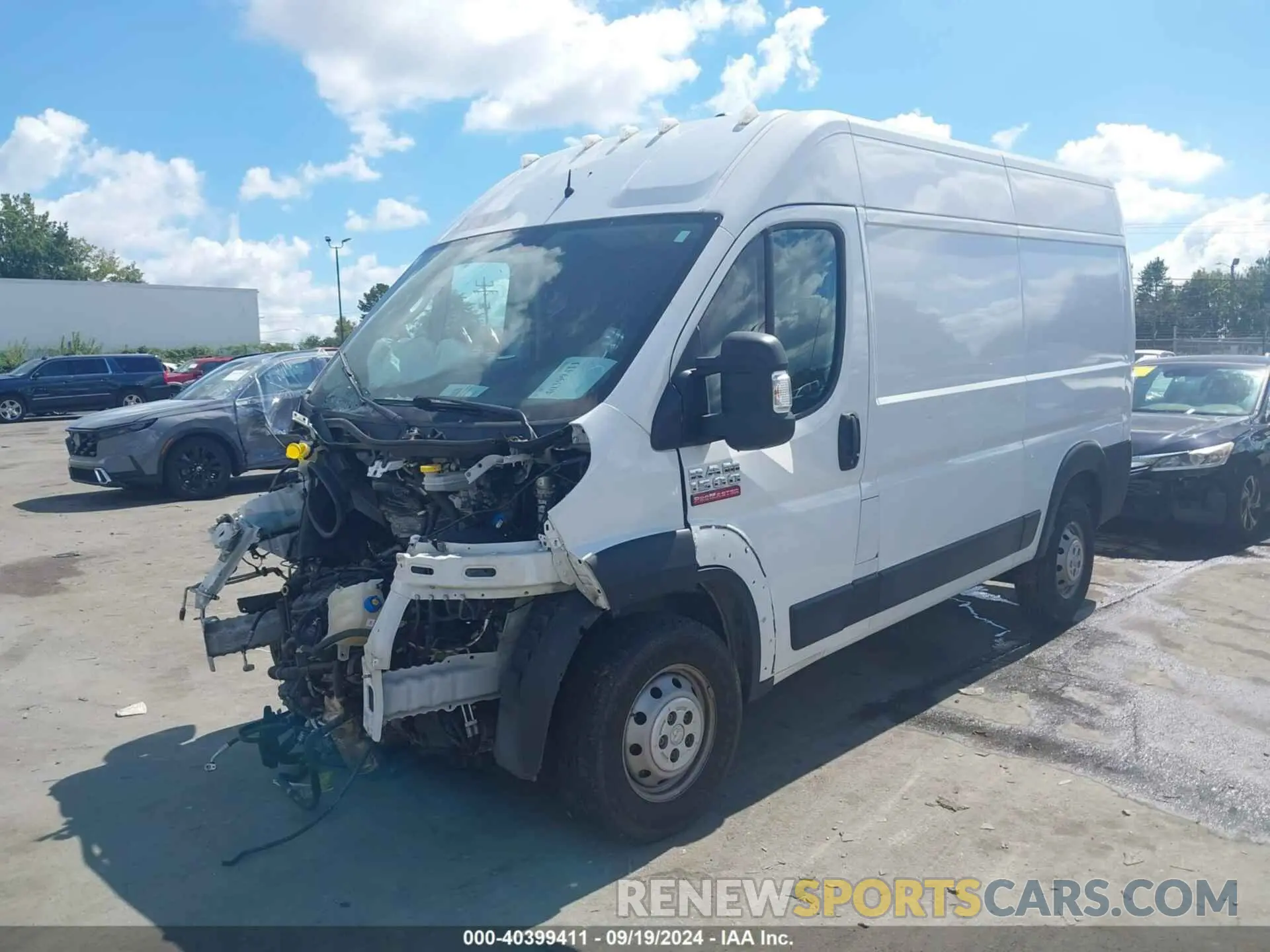 2 Фотография поврежденного автомобиля 3C6TRVBG6KE556406 RAM PROMASTER 1500 2019