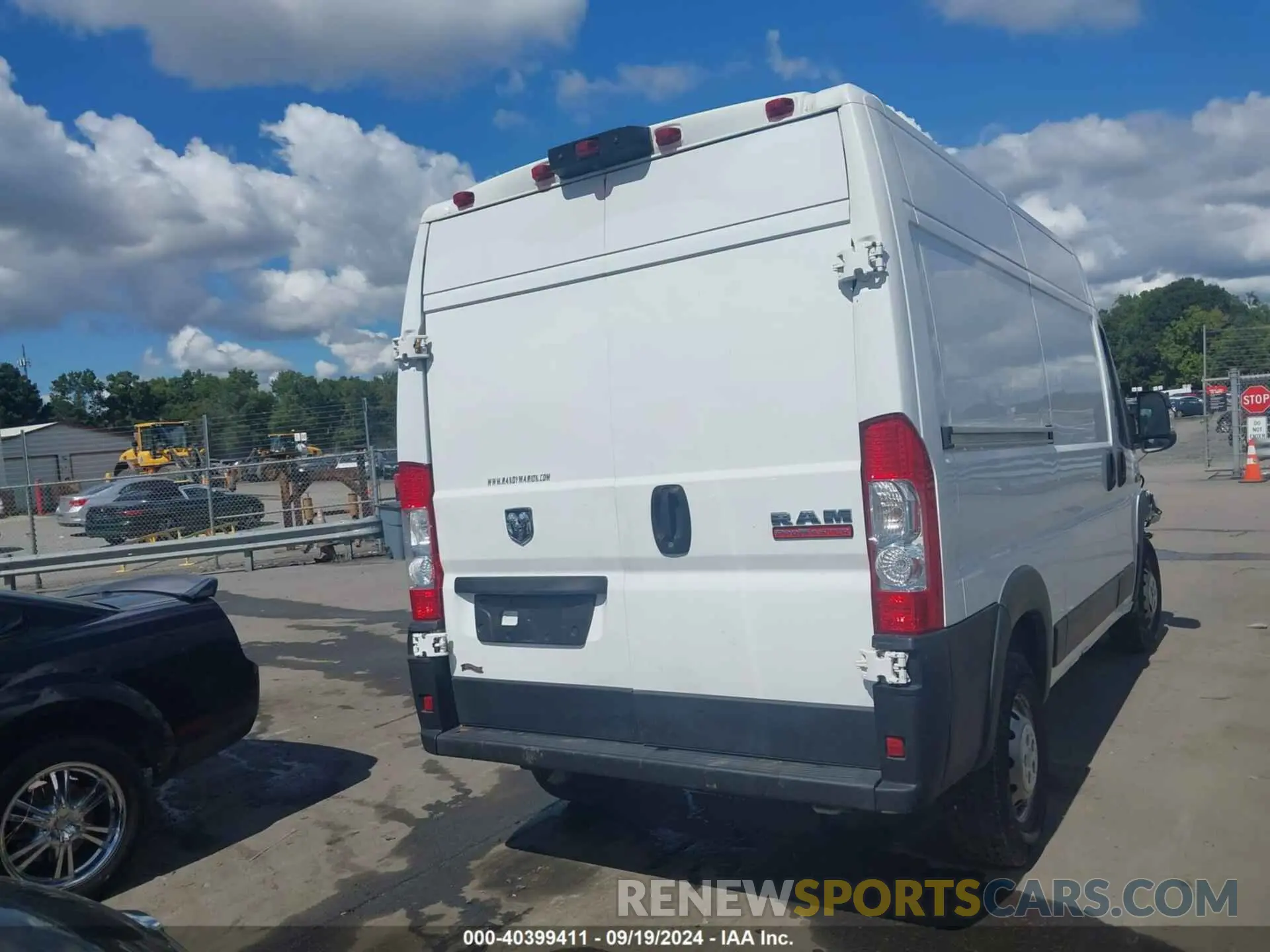 4 Фотография поврежденного автомобиля 3C6TRVBG6KE556406 RAM PROMASTER 1500 2019