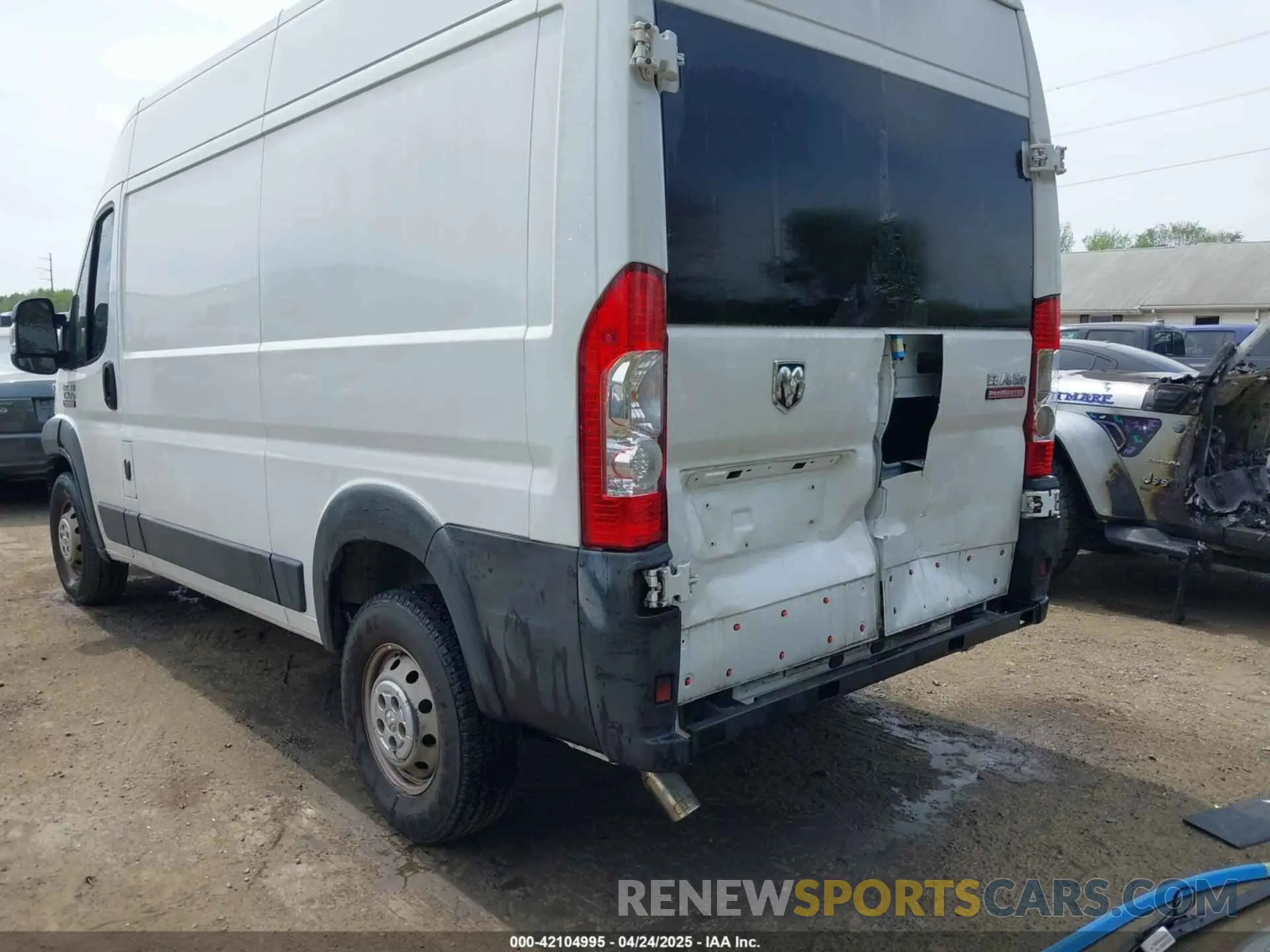 6 Фотография поврежденного автомобиля 3C6TRVBG7KE525665 RAM PROMASTER 1500 2019