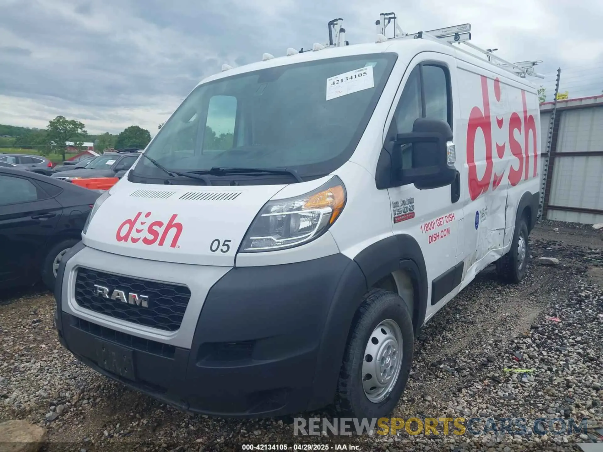 2 Photograph of a damaged car 3C6TRVAG6LE138219 RAM PROMASTER 1500 2020