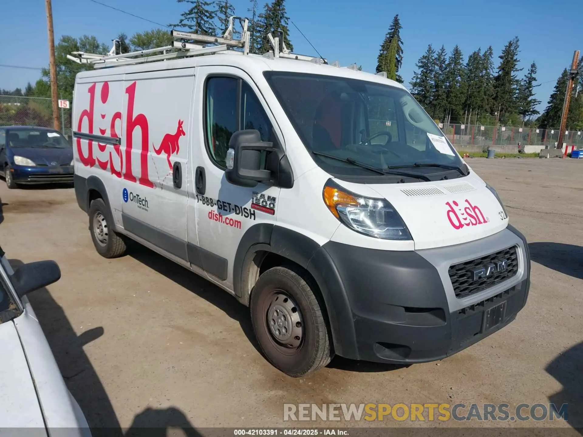 1 Photograph of a damaged car 3C6TRVAG7LE130145 RAM PROMASTER 1500 2020