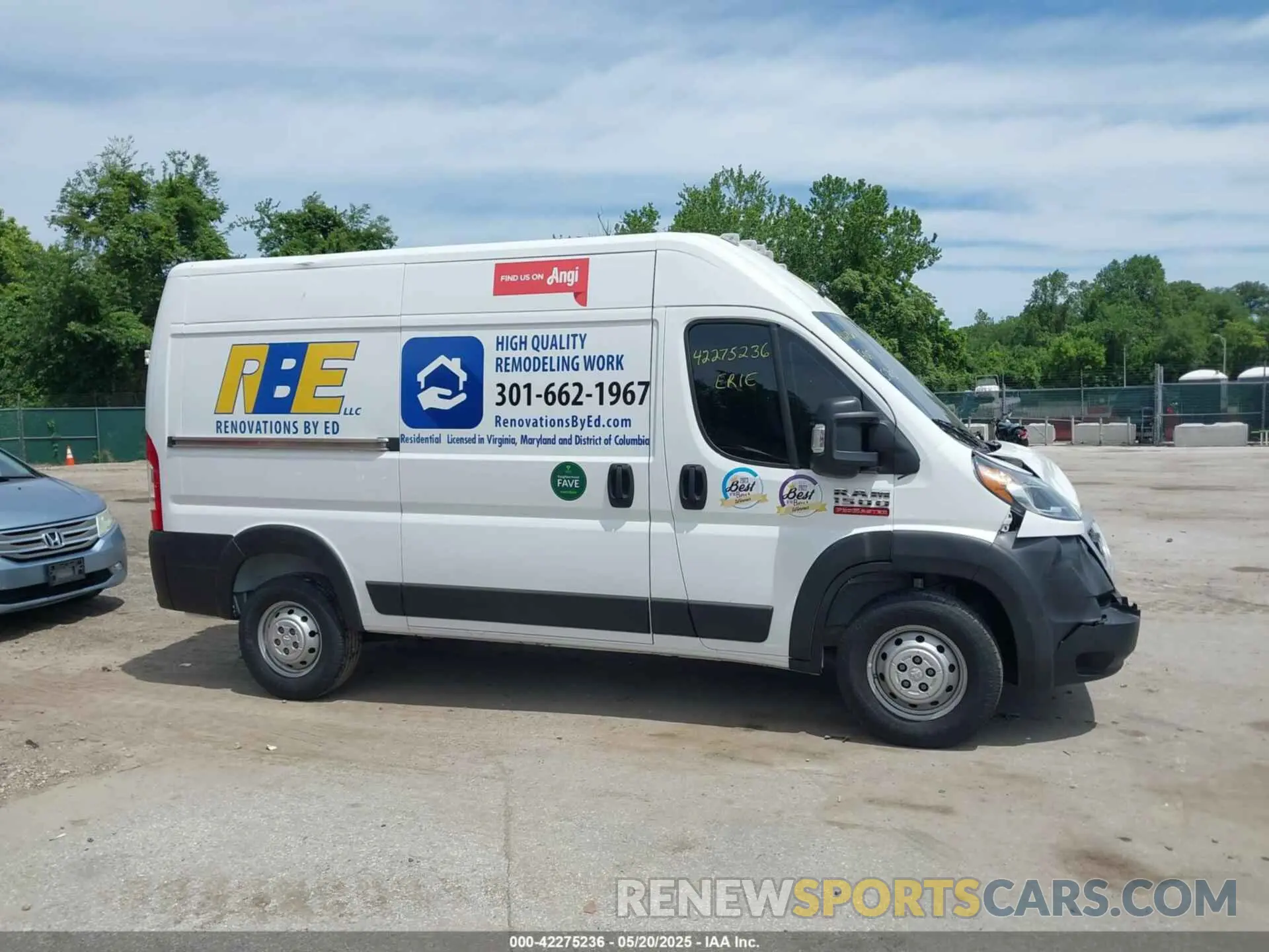 13 Фотография поврежденного автомобиля 3C6TRVBG0LE127103 RAM PROMASTER 1500 2020
