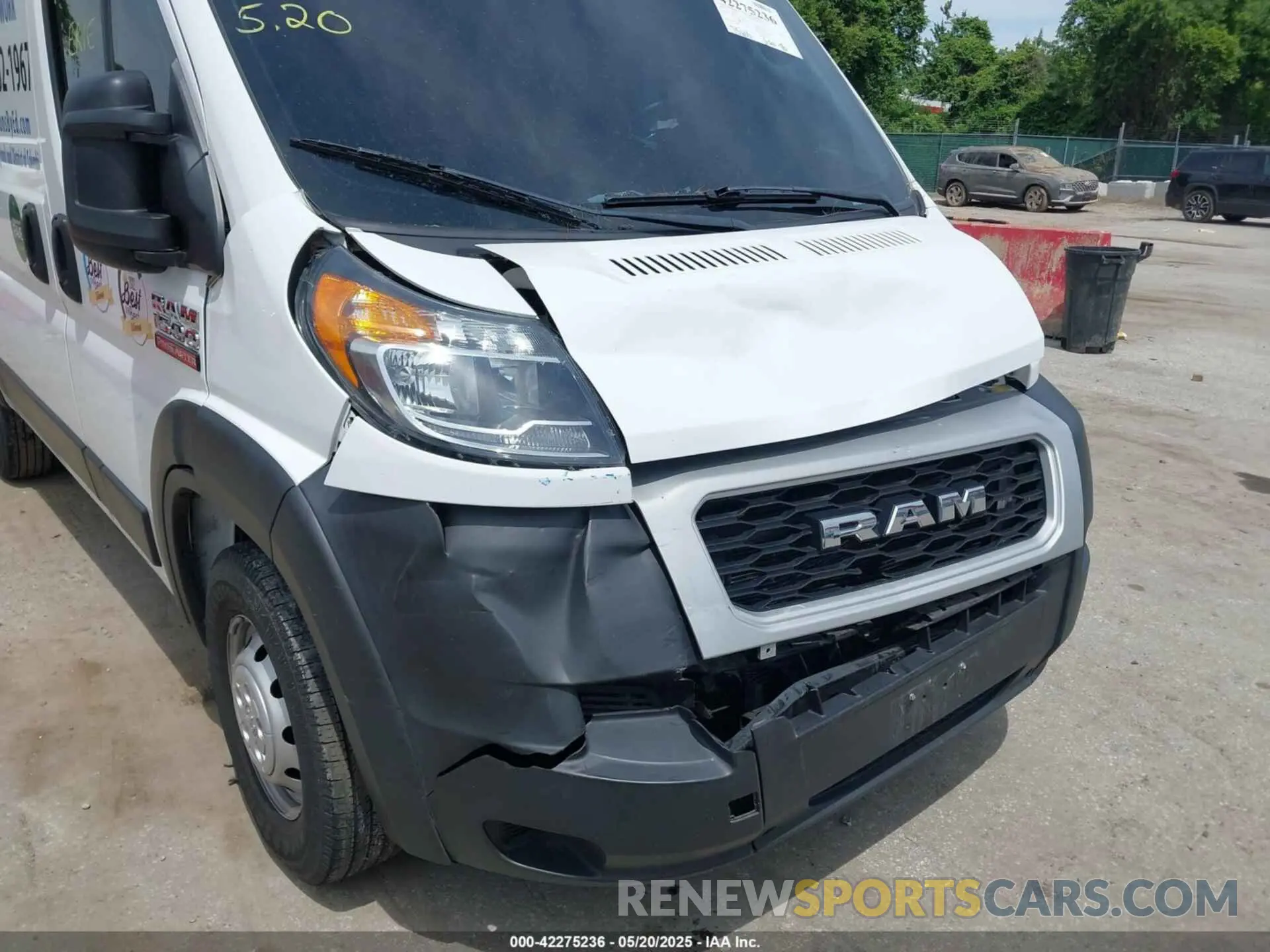 6 Фотография поврежденного автомобиля 3C6TRVBG0LE127103 RAM PROMASTER 1500 2020