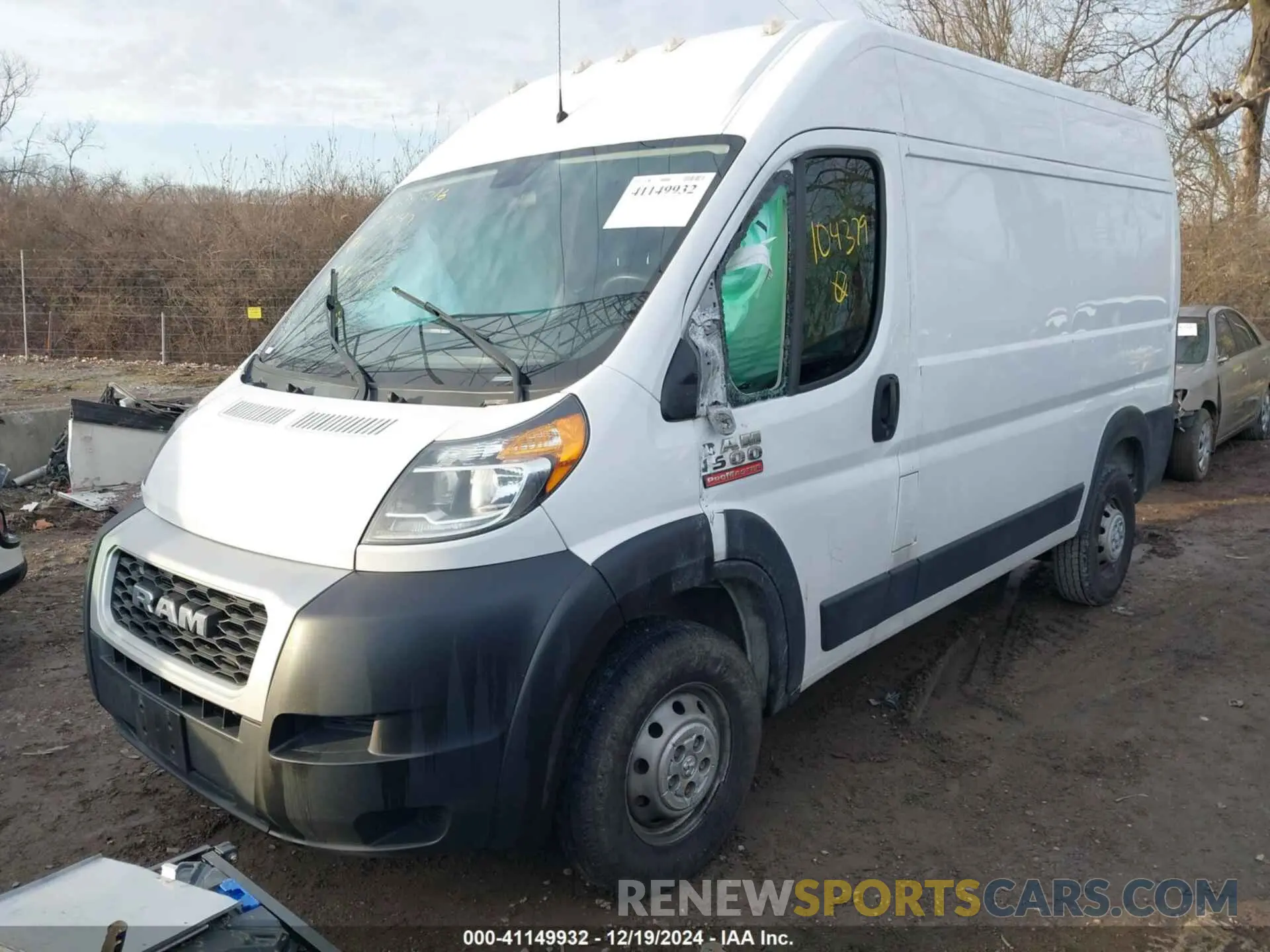 2 Фотография поврежденного автомобиля 3C6TRVBG3LE104379 RAM PROMASTER 1500 2020