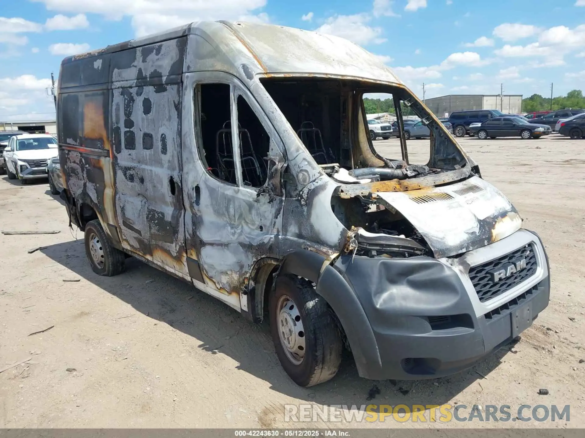 1 Photograph of a damaged car 3C6TRVBG8LE102398 RAM PROMASTER 1500 2020