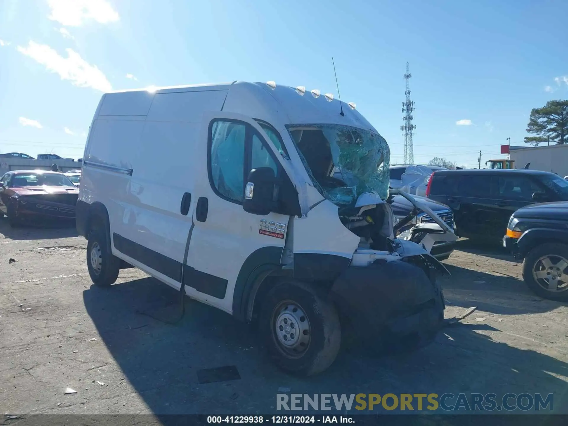 1 Фотография поврежденного автомобиля 3C6TRVBG8LE127219 RAM PROMASTER 1500 2020