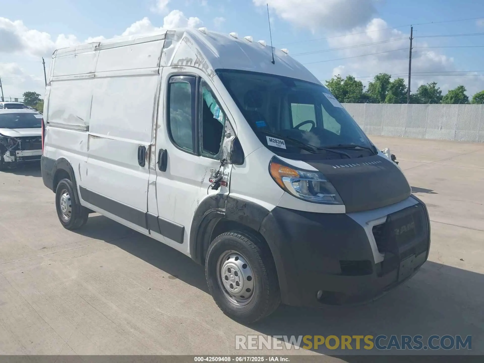 1 Фотография поврежденного автомобиля 3C6LRVBG1ME581703 RAM PROMASTER 1500 2021