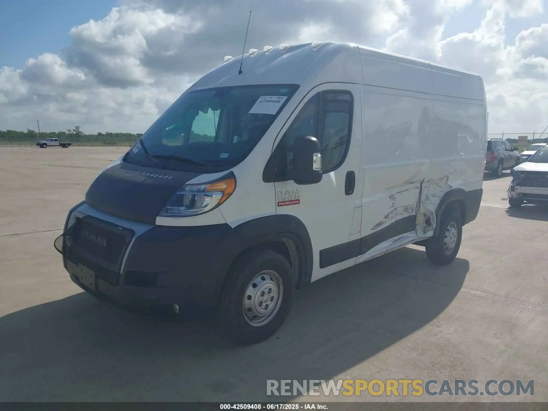 2 Фотография поврежденного автомобиля 3C6LRVBG1ME581703 RAM PROMASTER 1500 2021