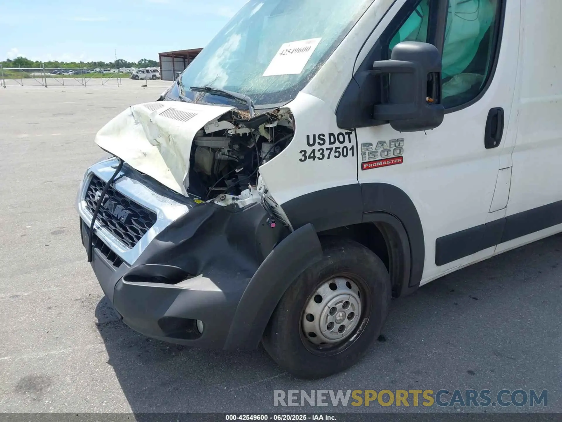 12 Фотография поврежденного автомобиля 3C6LRVBG2ME565140 RAM PROMASTER 1500 2021
