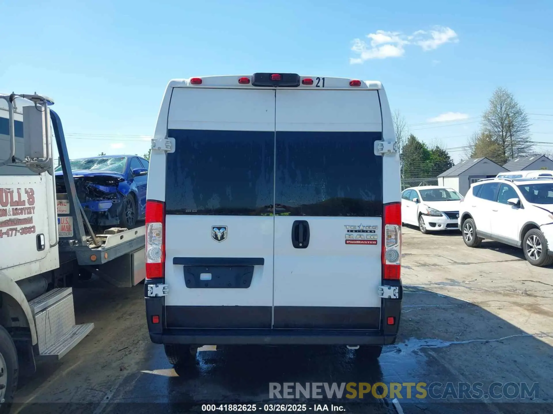 16 Фотография поврежденного автомобиля 3C6LRVBG5ME506650 RAM PROMASTER 1500 2021
