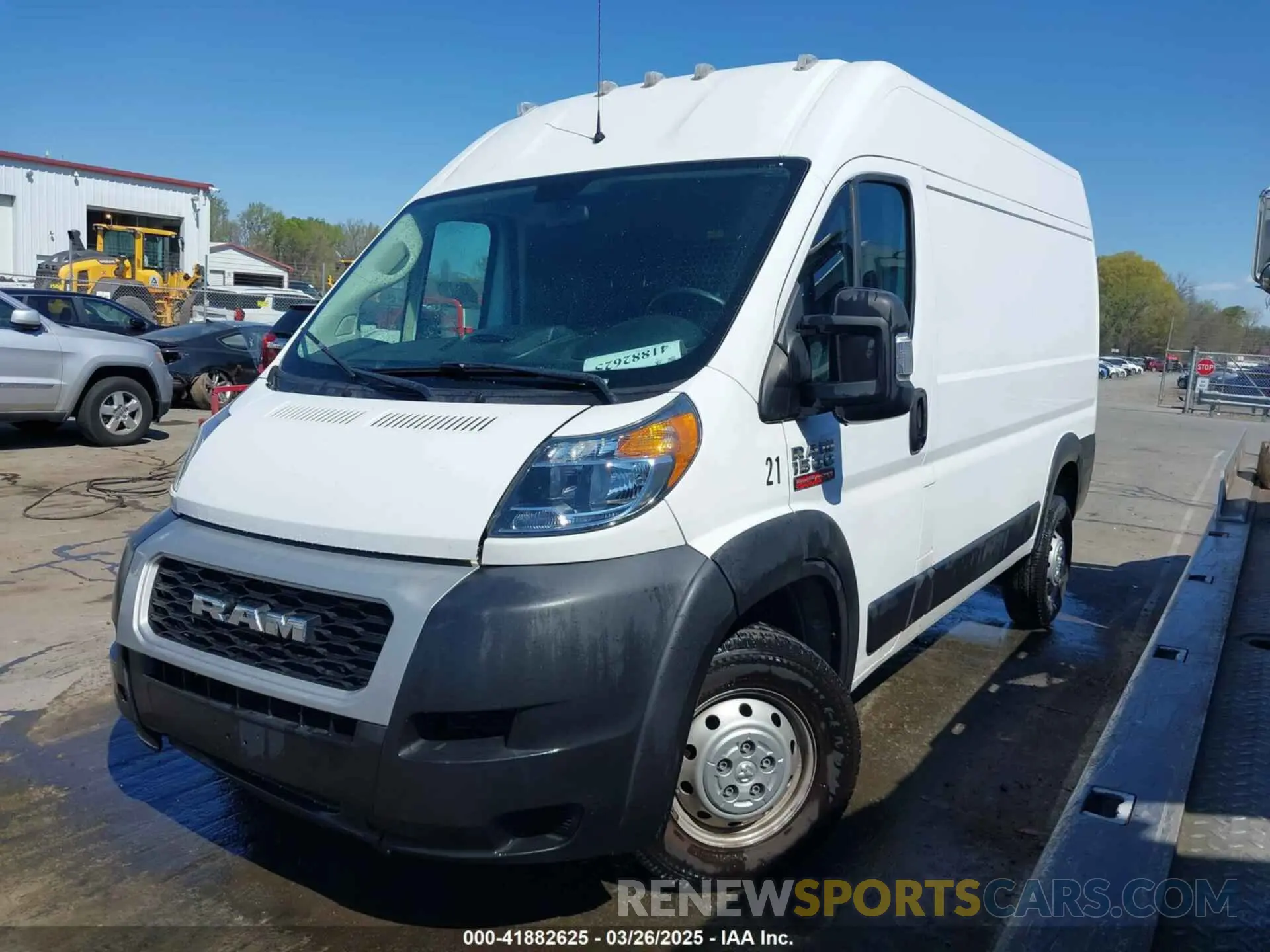 2 Фотография поврежденного автомобиля 3C6LRVBG5ME506650 RAM PROMASTER 1500 2021
